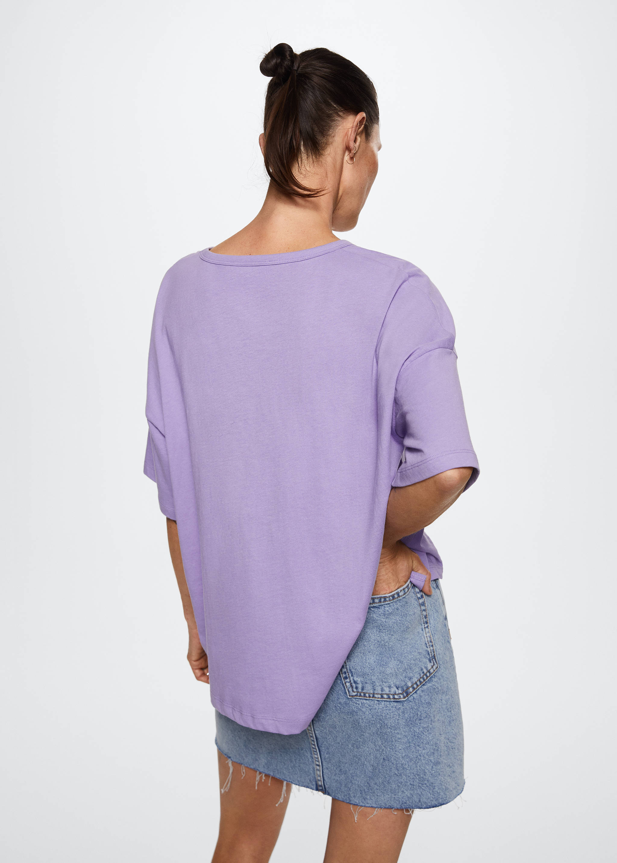 T-shirt oversize coton - Verso de l’article