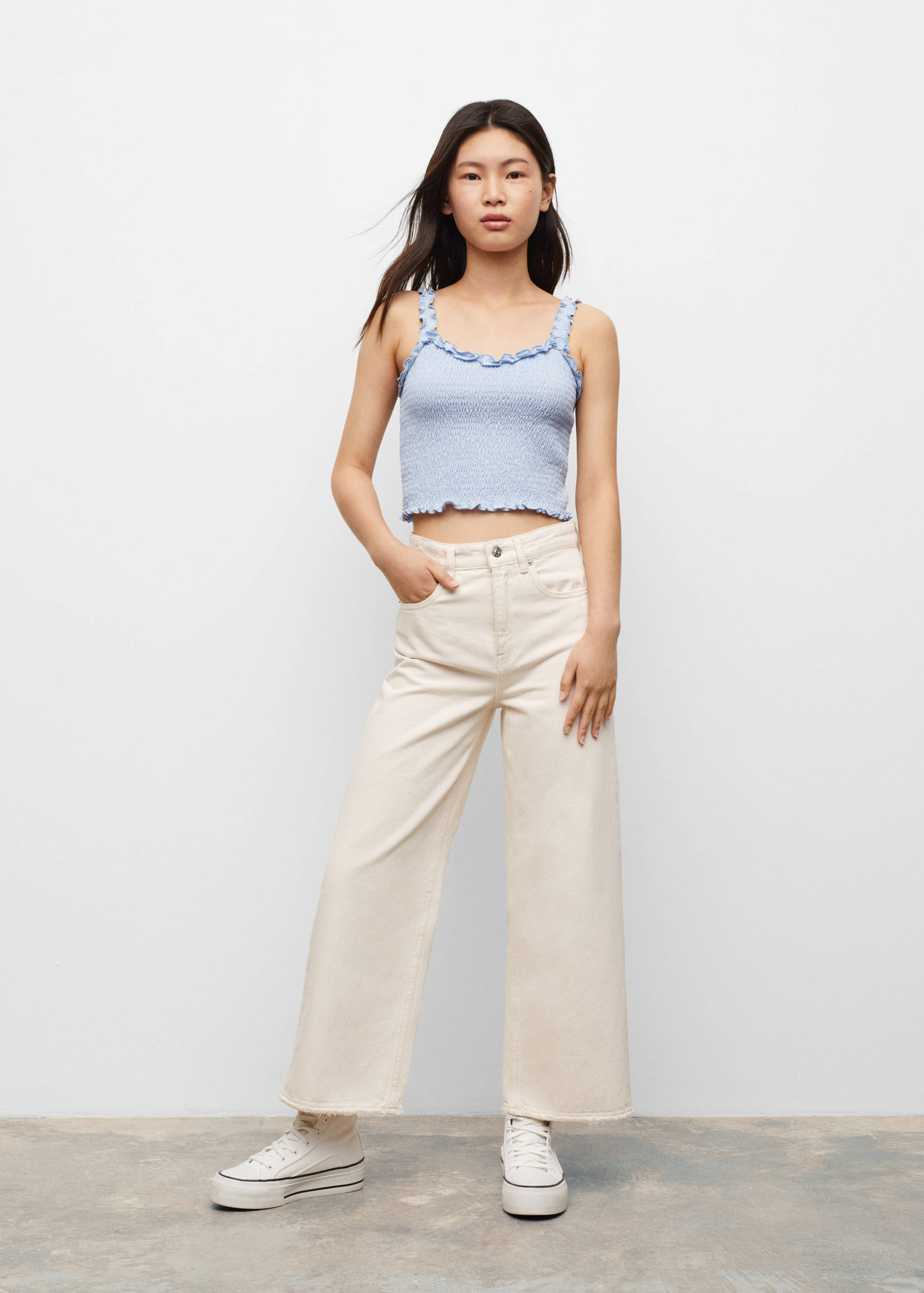 Honeycomb cotton top - General plane