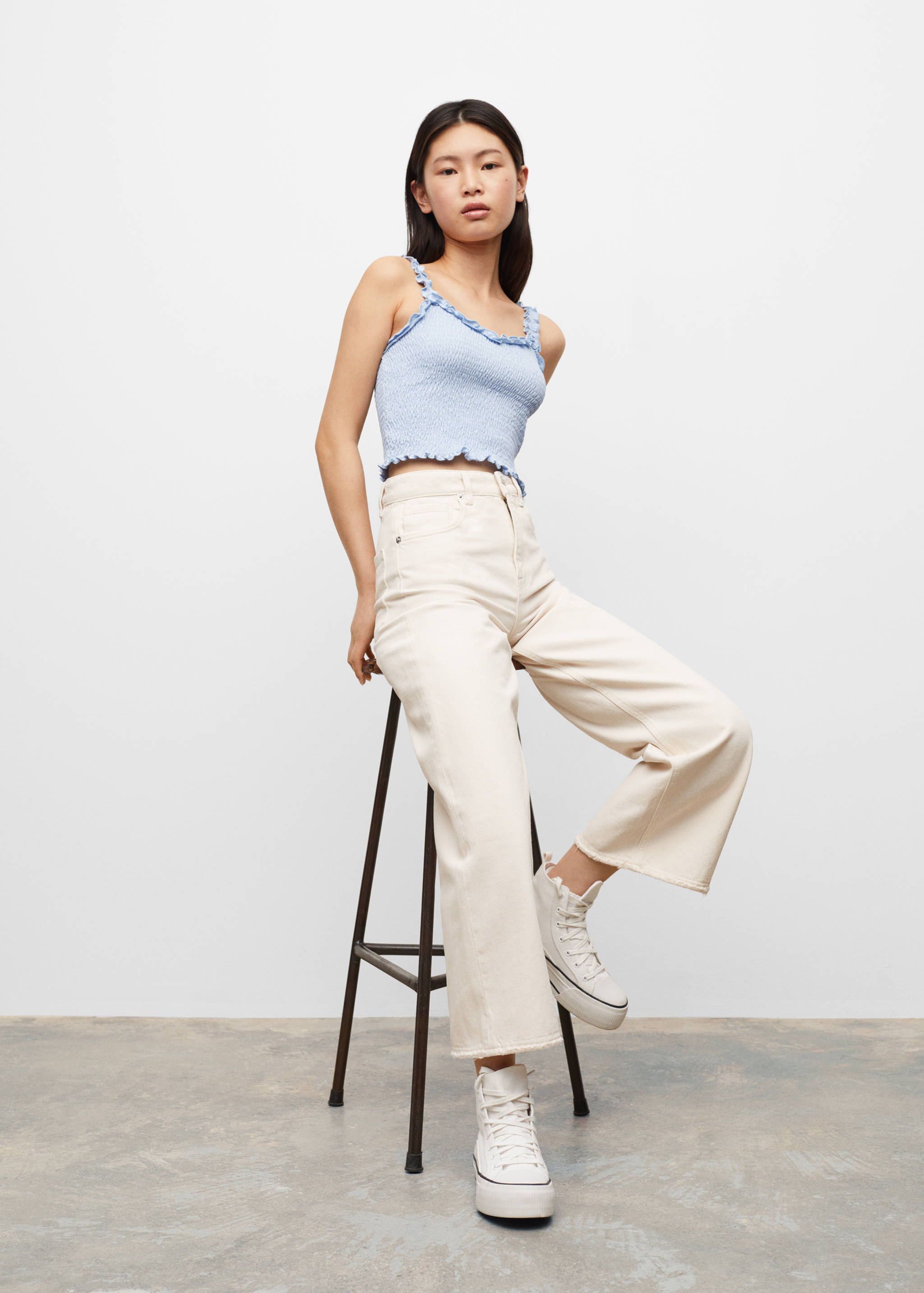 Honeycomb cotton top - Medium plane