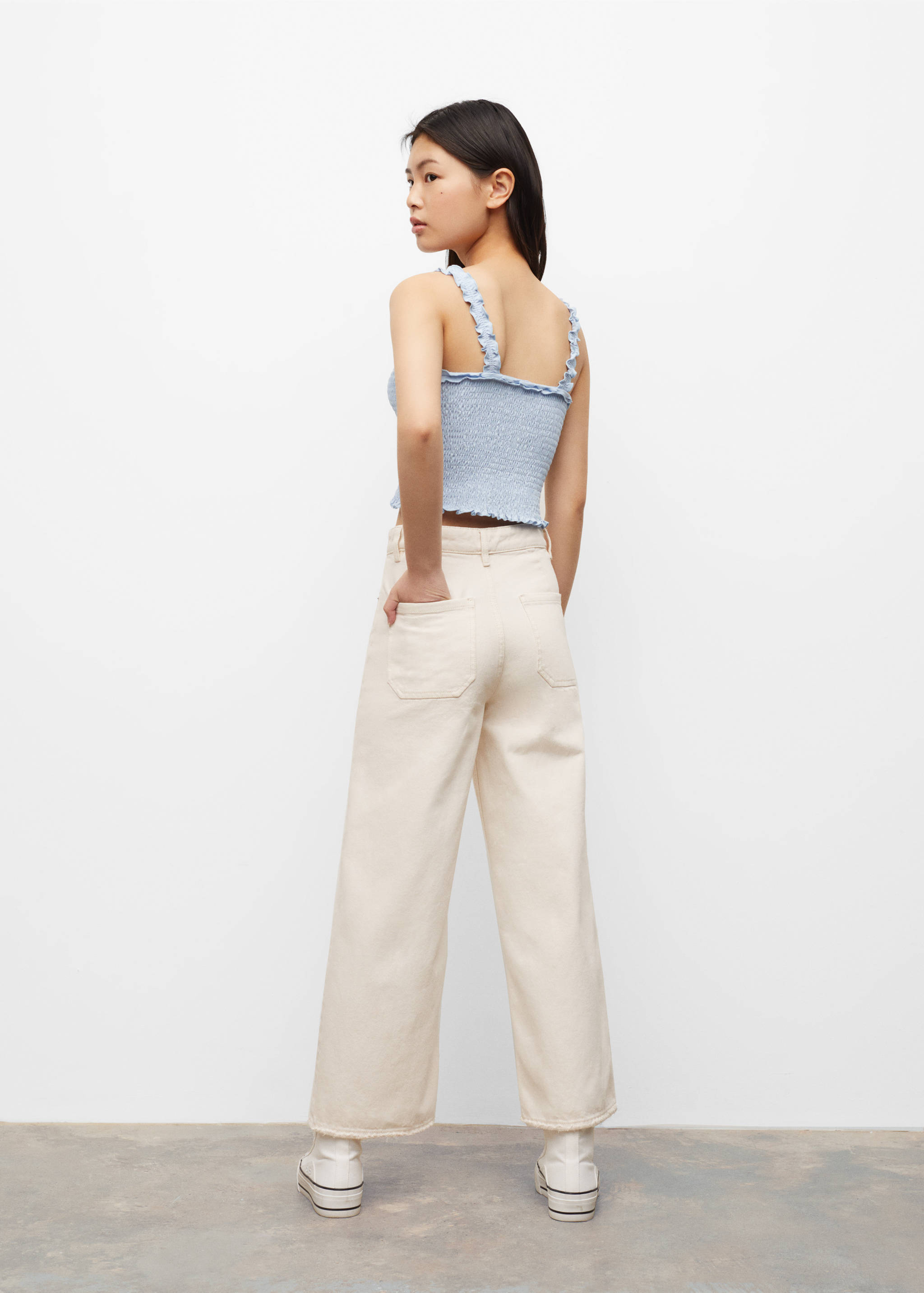 Honeycomb cotton top - Reverse of the article