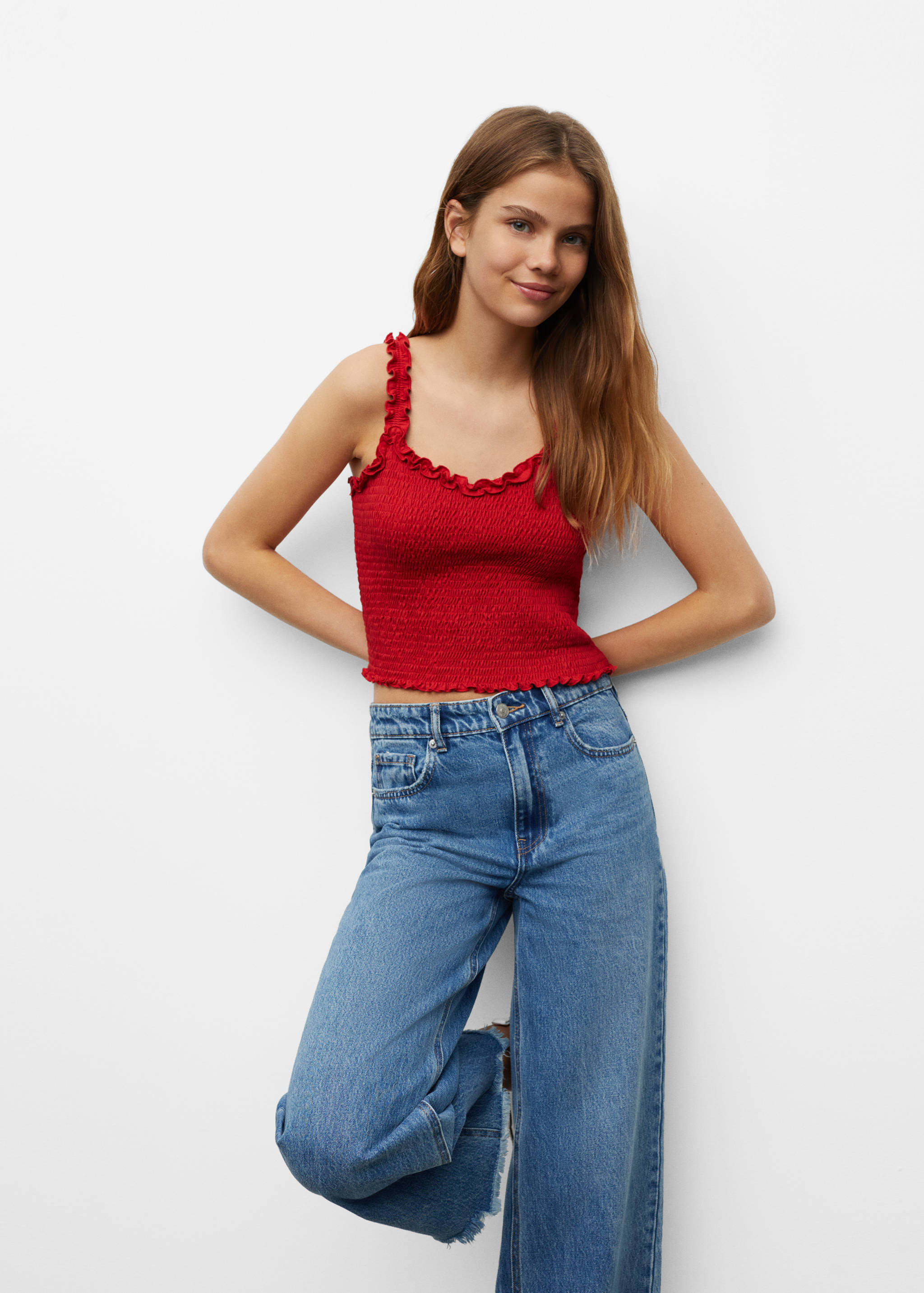 Honeycomb cotton top - Medium plane