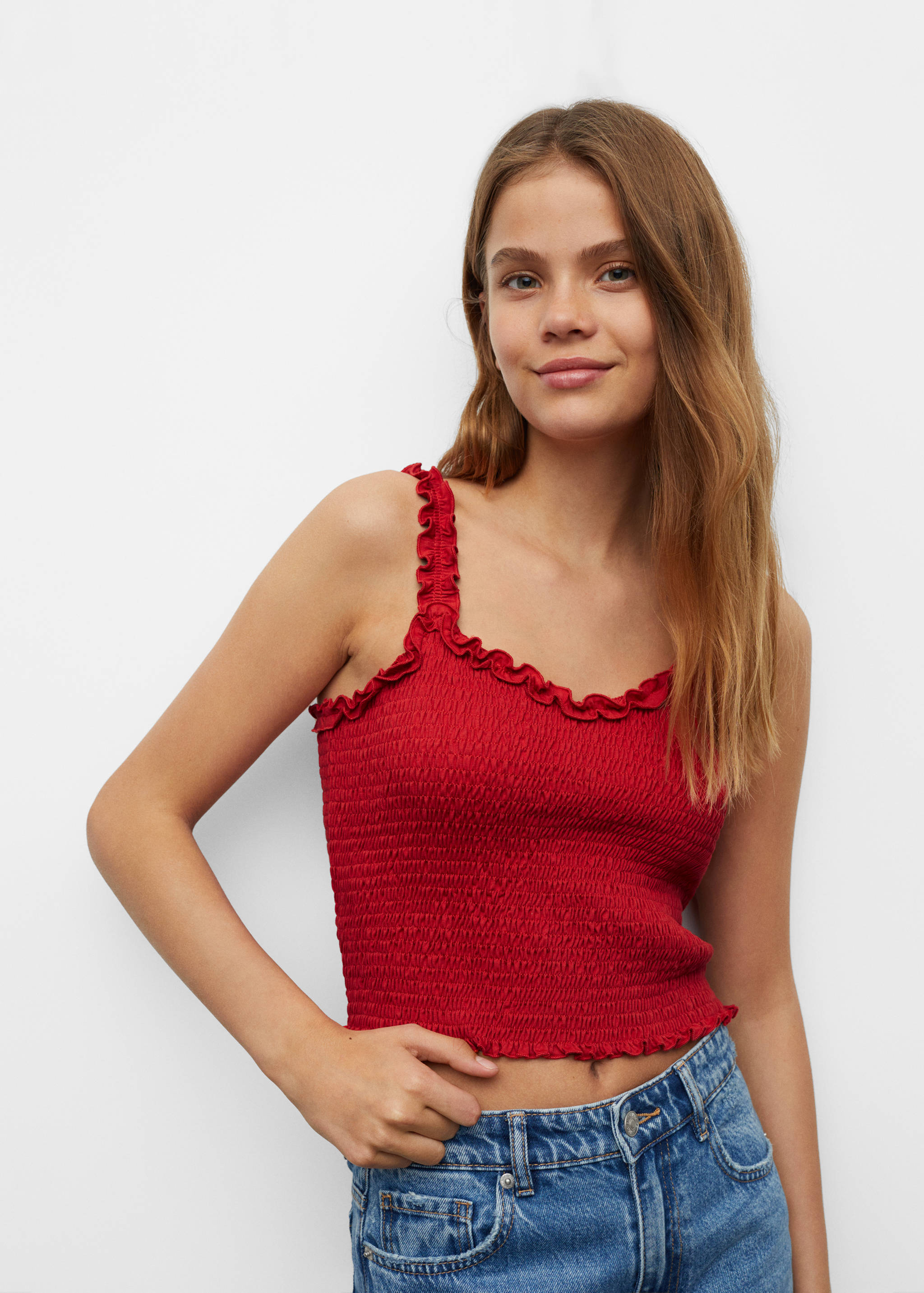 Honeycomb cotton top - Details of the article 1
