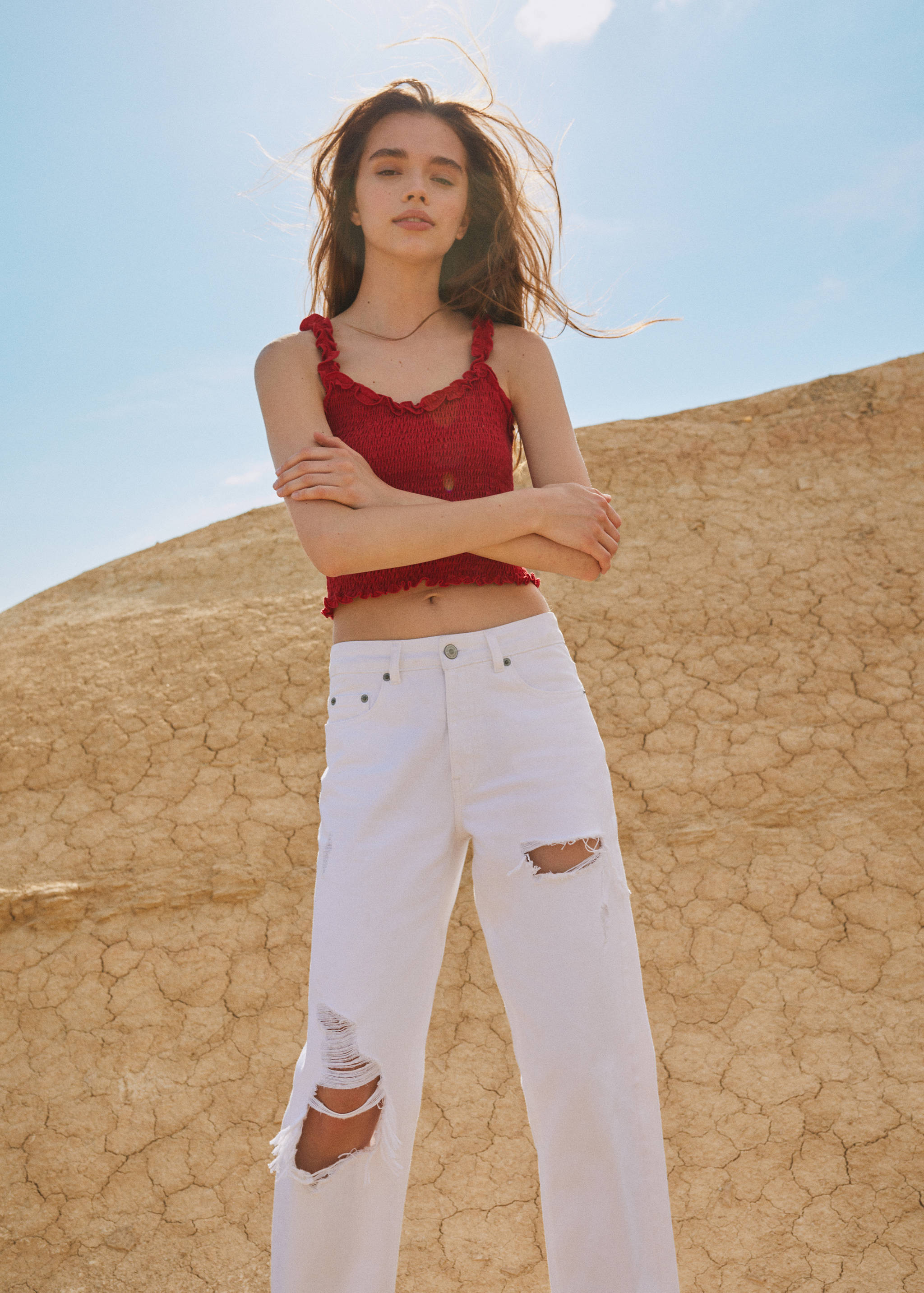 Honeycomb cotton top - Details of the article 7