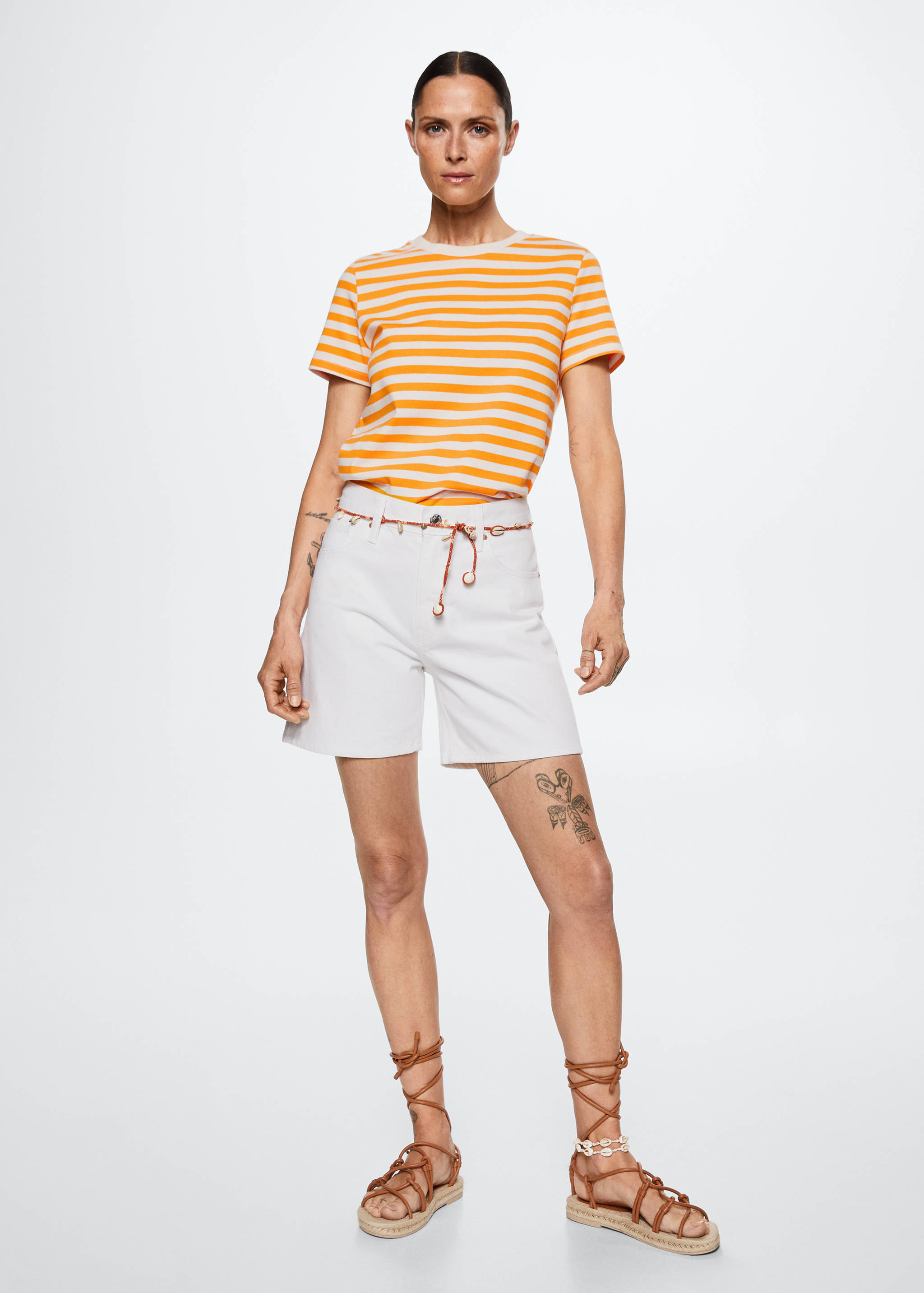 Striped cotton T-shirt - General plane