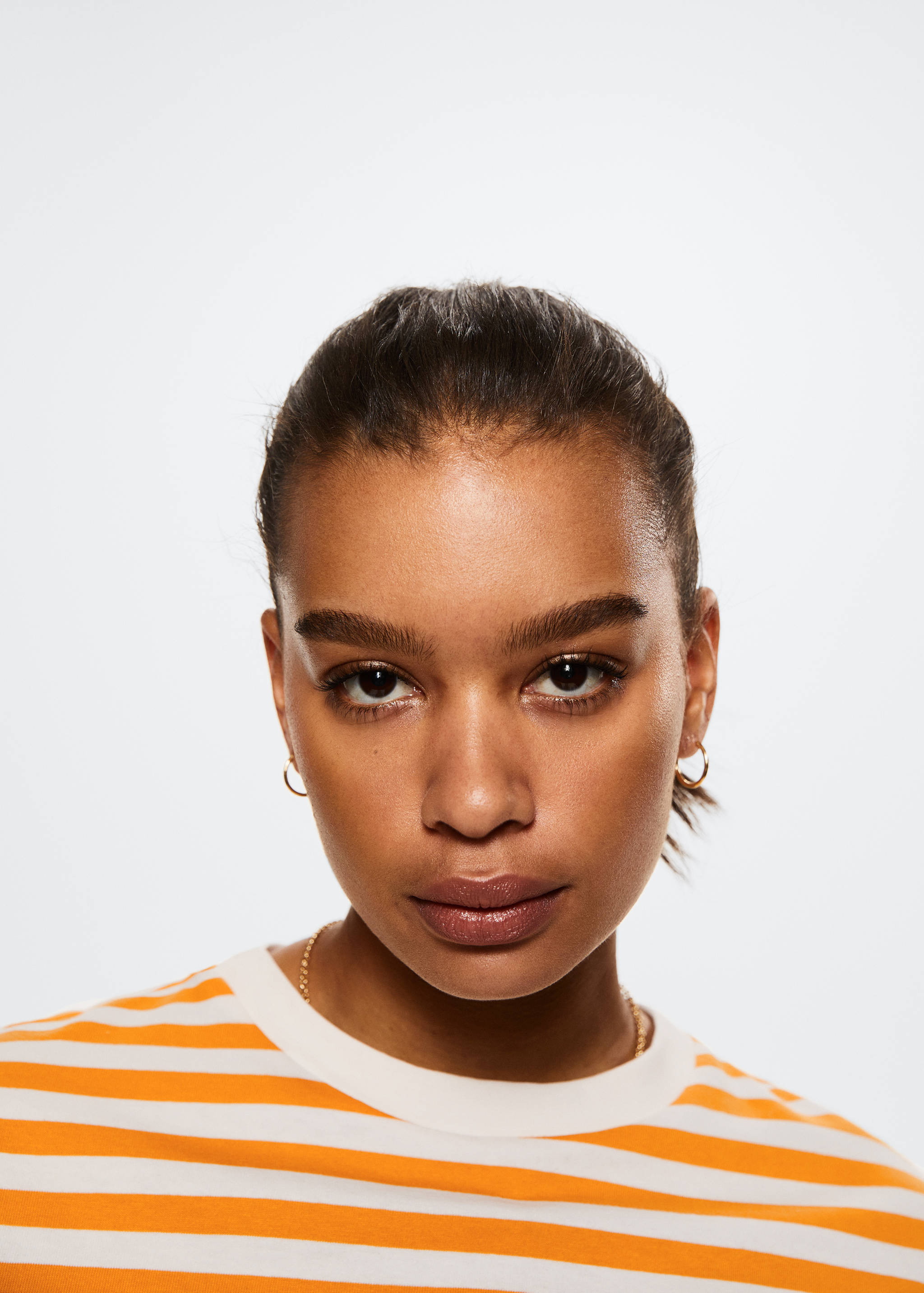 Striped cotton T-shirt - Details of the article 4