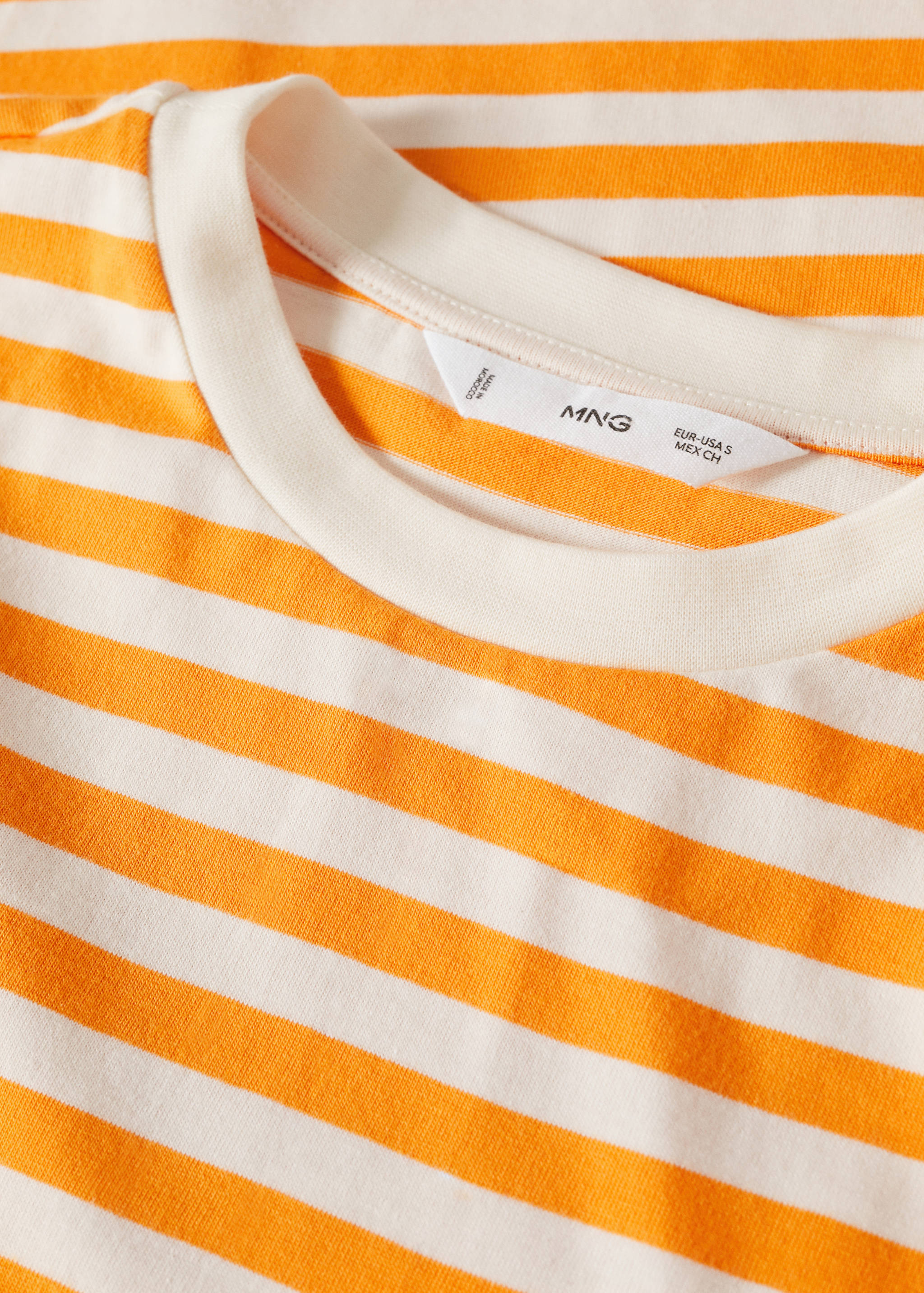 Striped cotton T-shirt - Details of the article 8