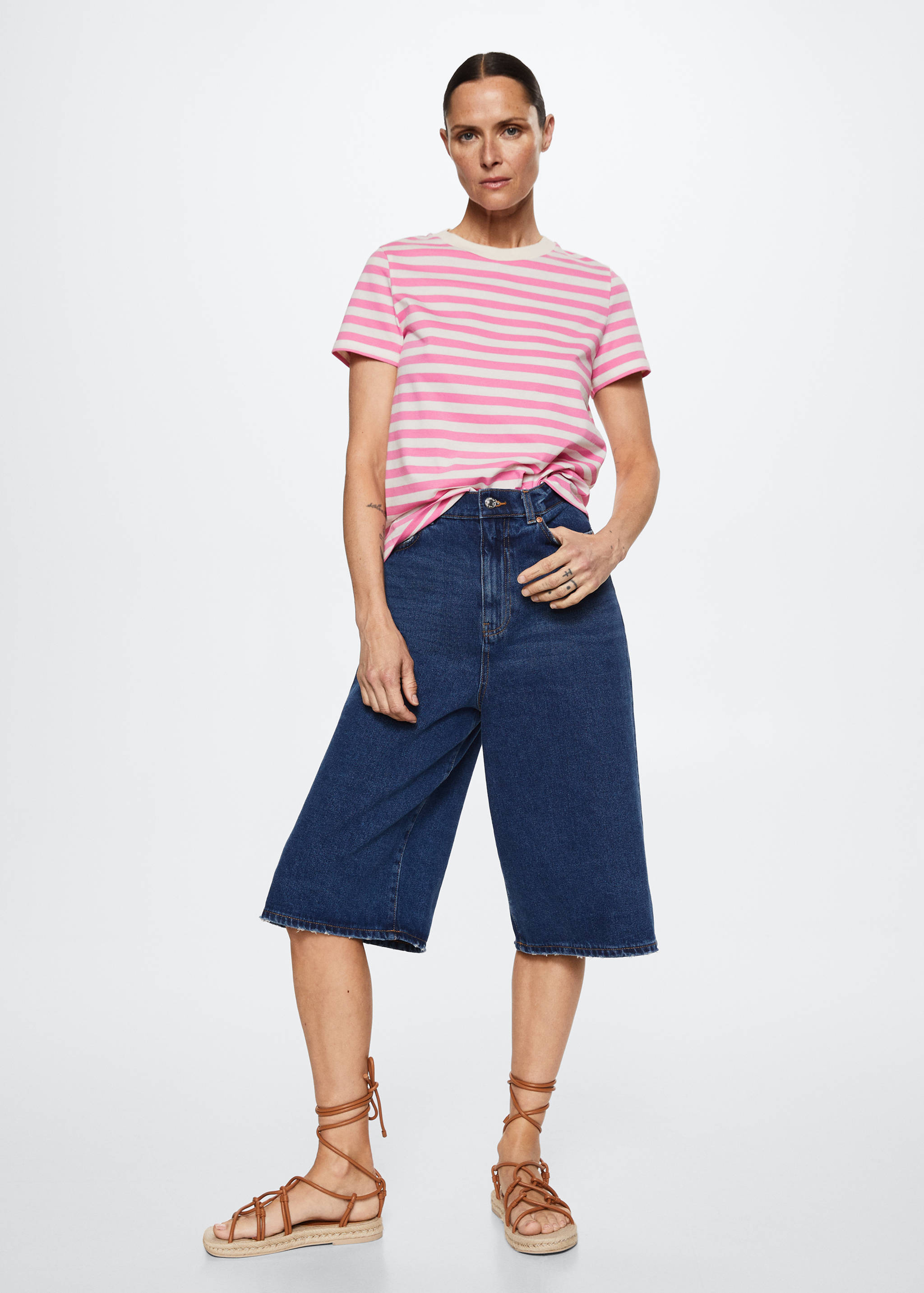 Striped cotton T-shirt - General plane