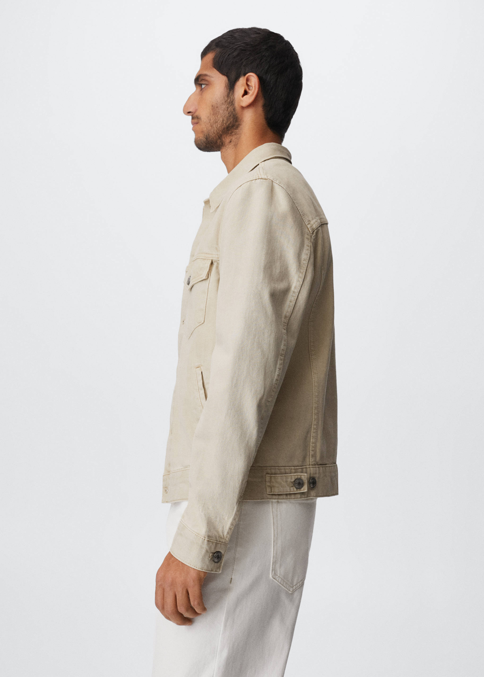 Blouson denim beige - Détail de l'article 2