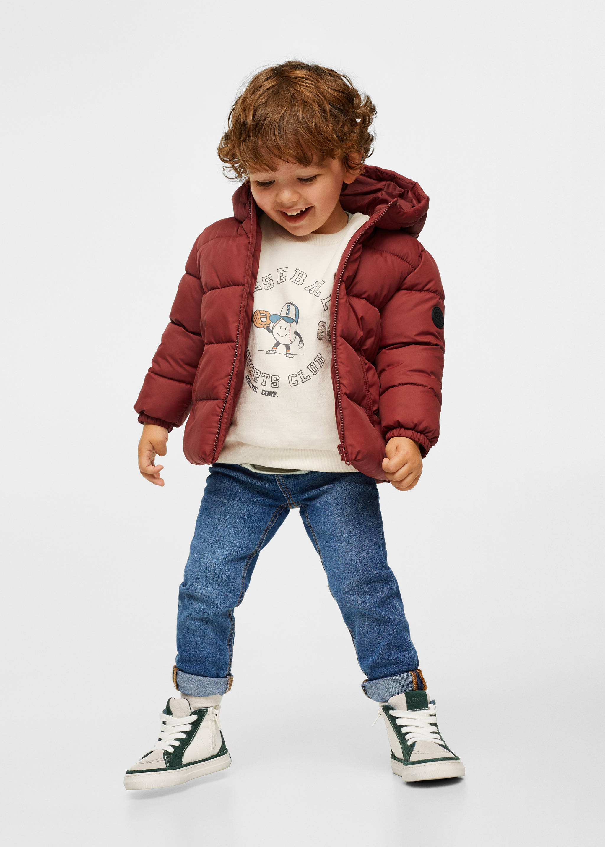 Stepp-Anorak mit Kapuze - Allgemeine Ansicht