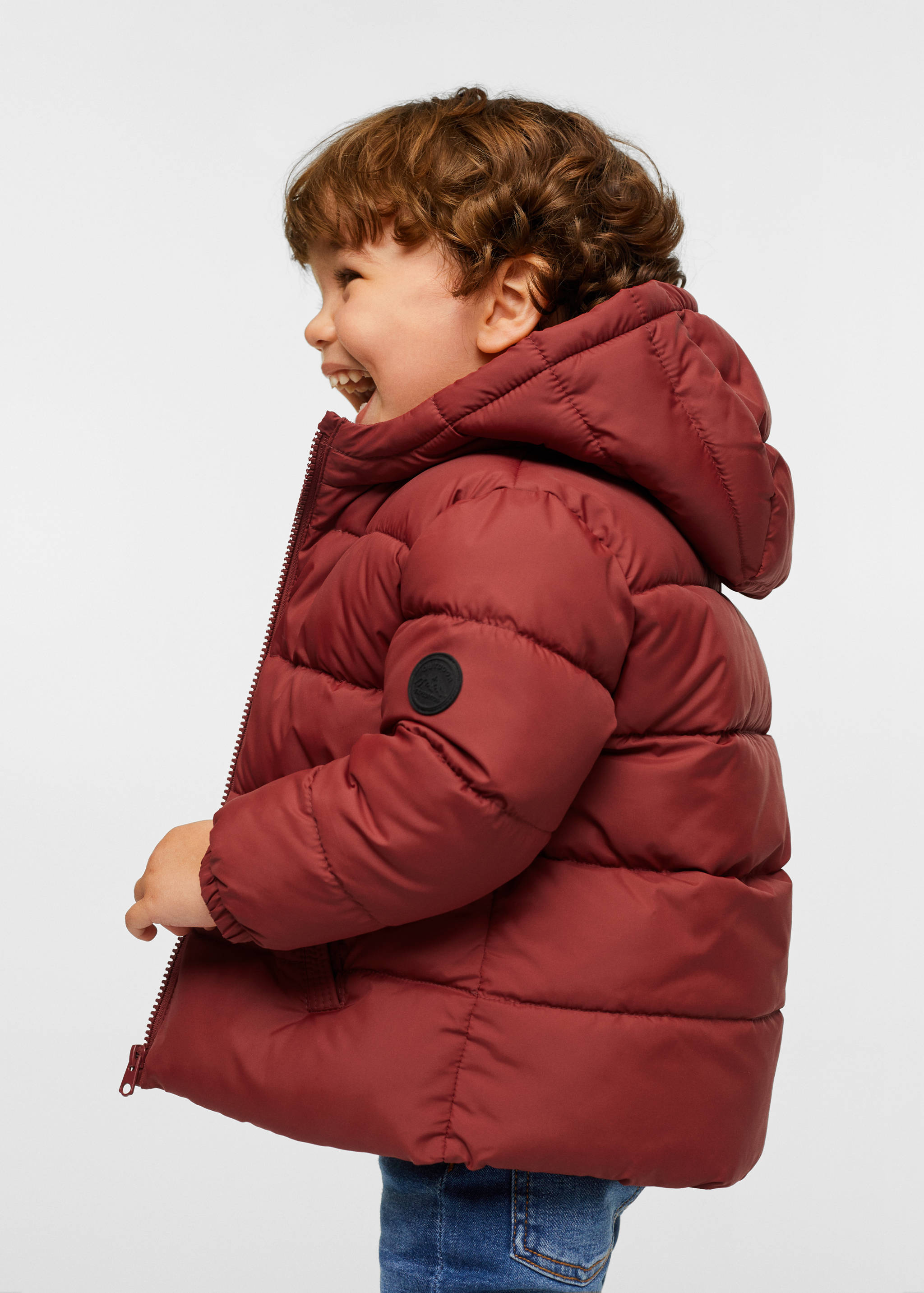 Stepp-Anorak mit Kapuze - Mittlere Ansicht