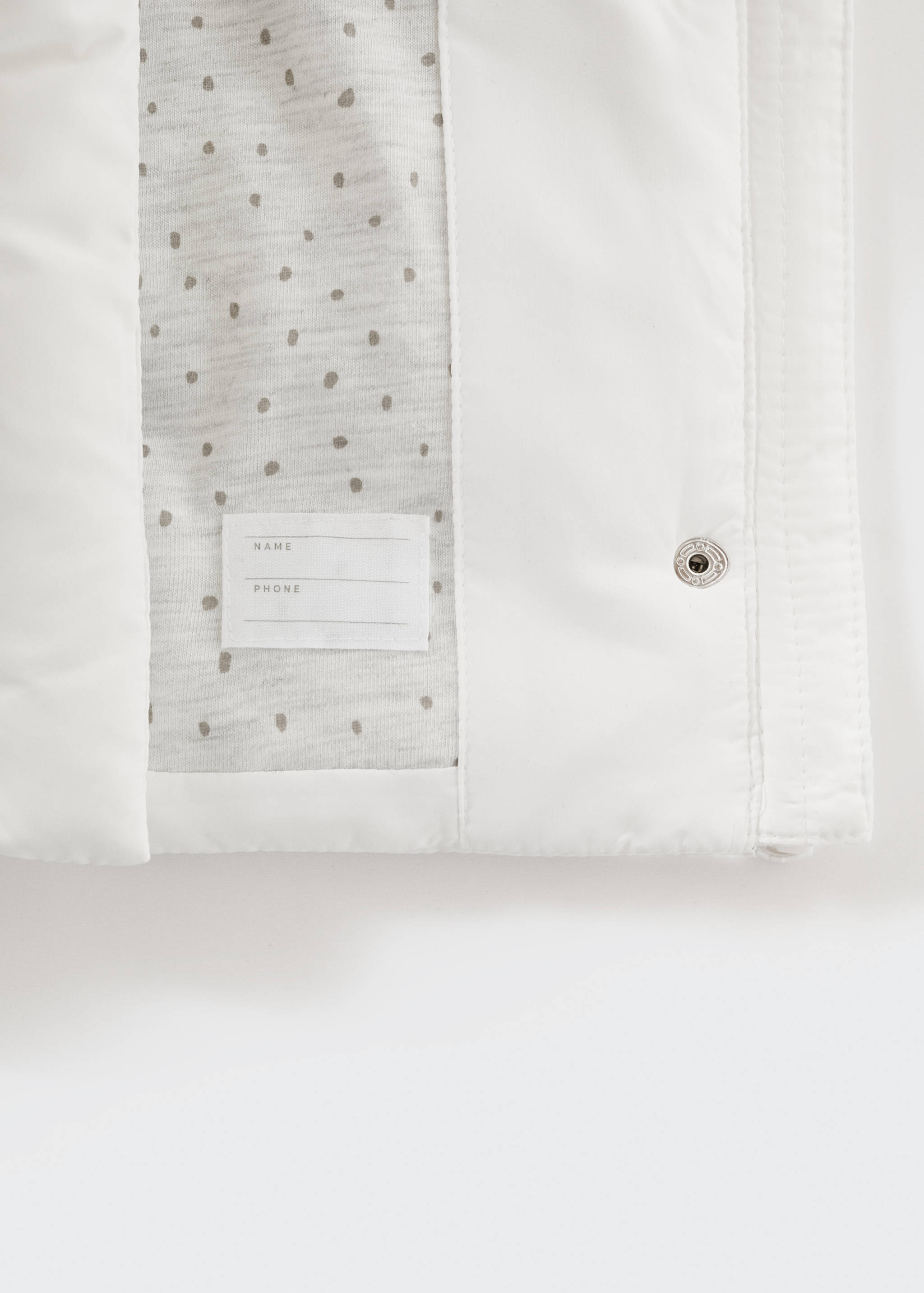 Quilted buttoned coat - Details of the article 7