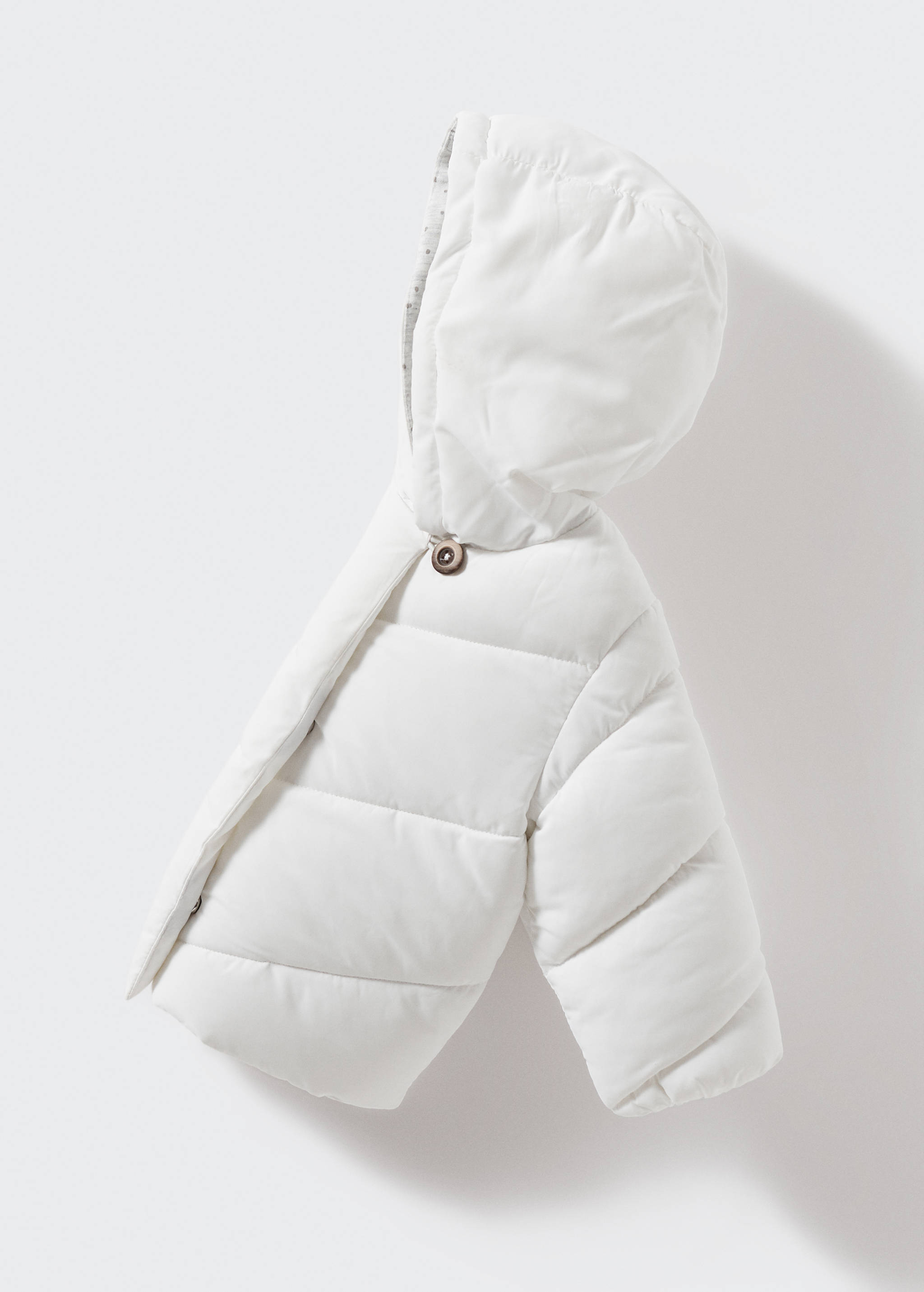 Quilted buttoned coat - Details of the article 8