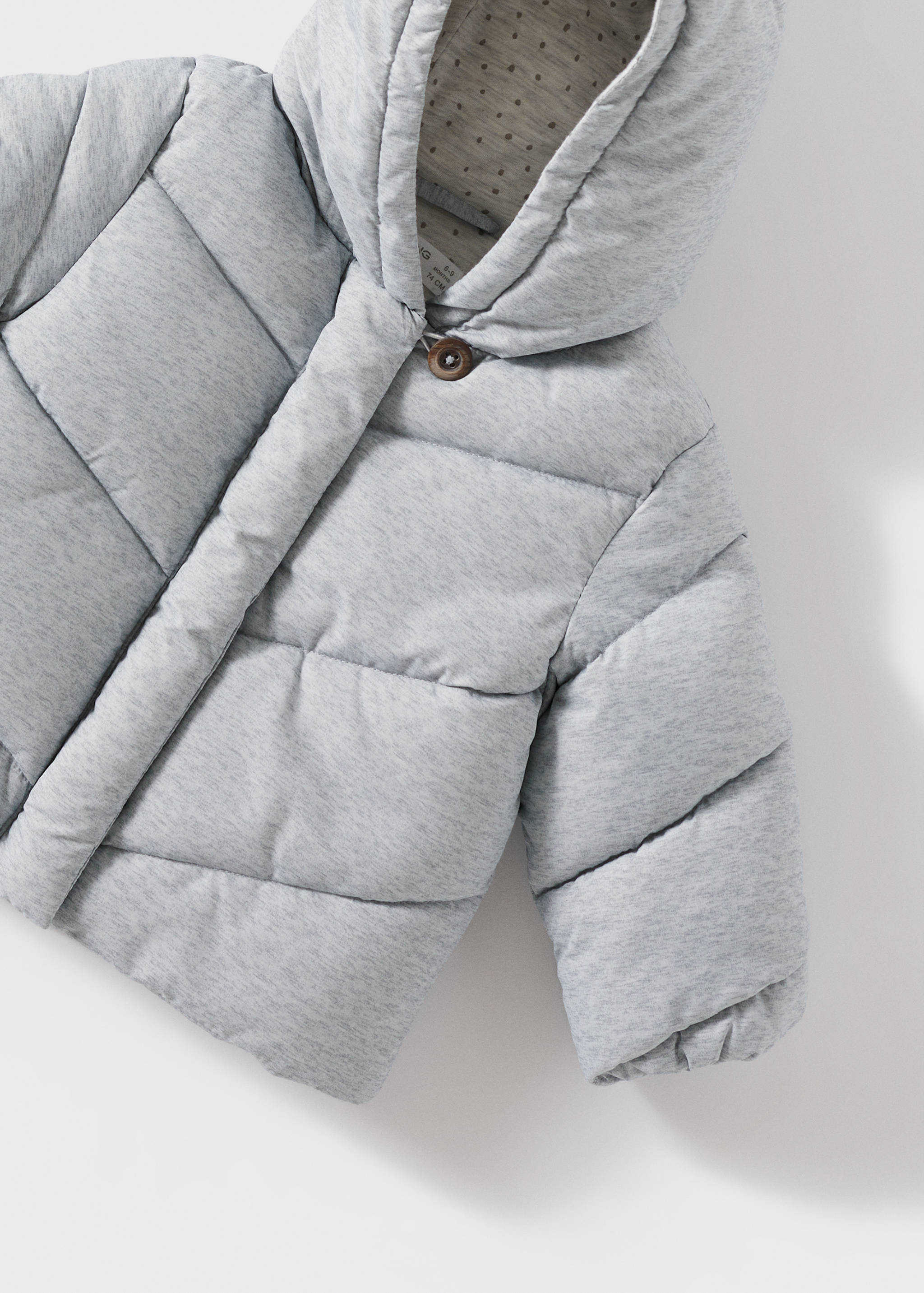 Quilted buttoned coat - Details of the article 7