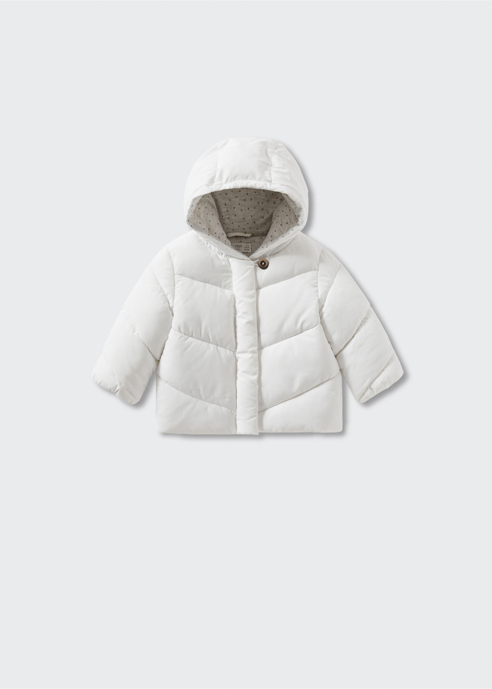 Quilted buttoned coat - Article without model