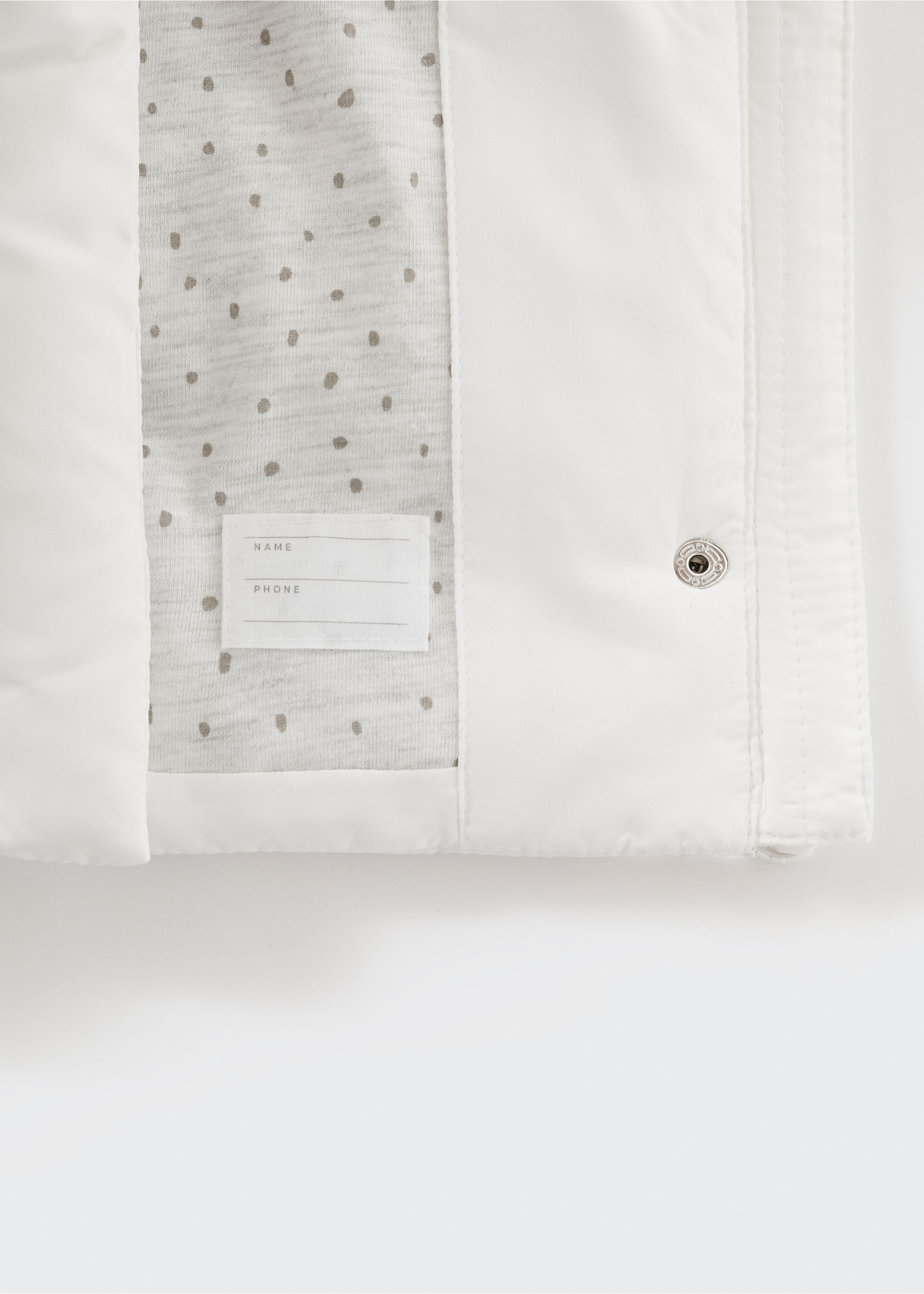 Quilted buttoned coat - Details of the article 7