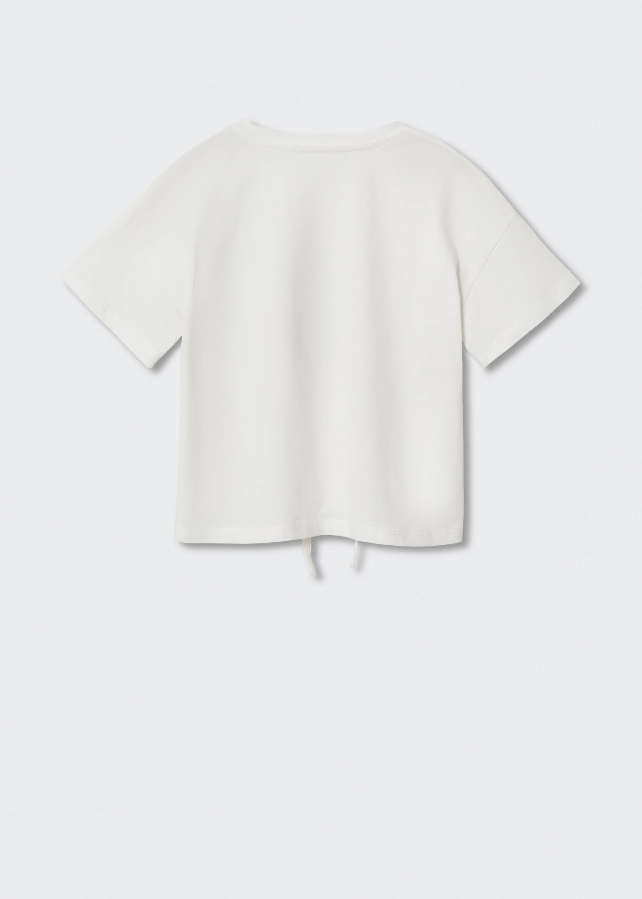 Mönstrad t-shirt med knyt - Artikelns baksida