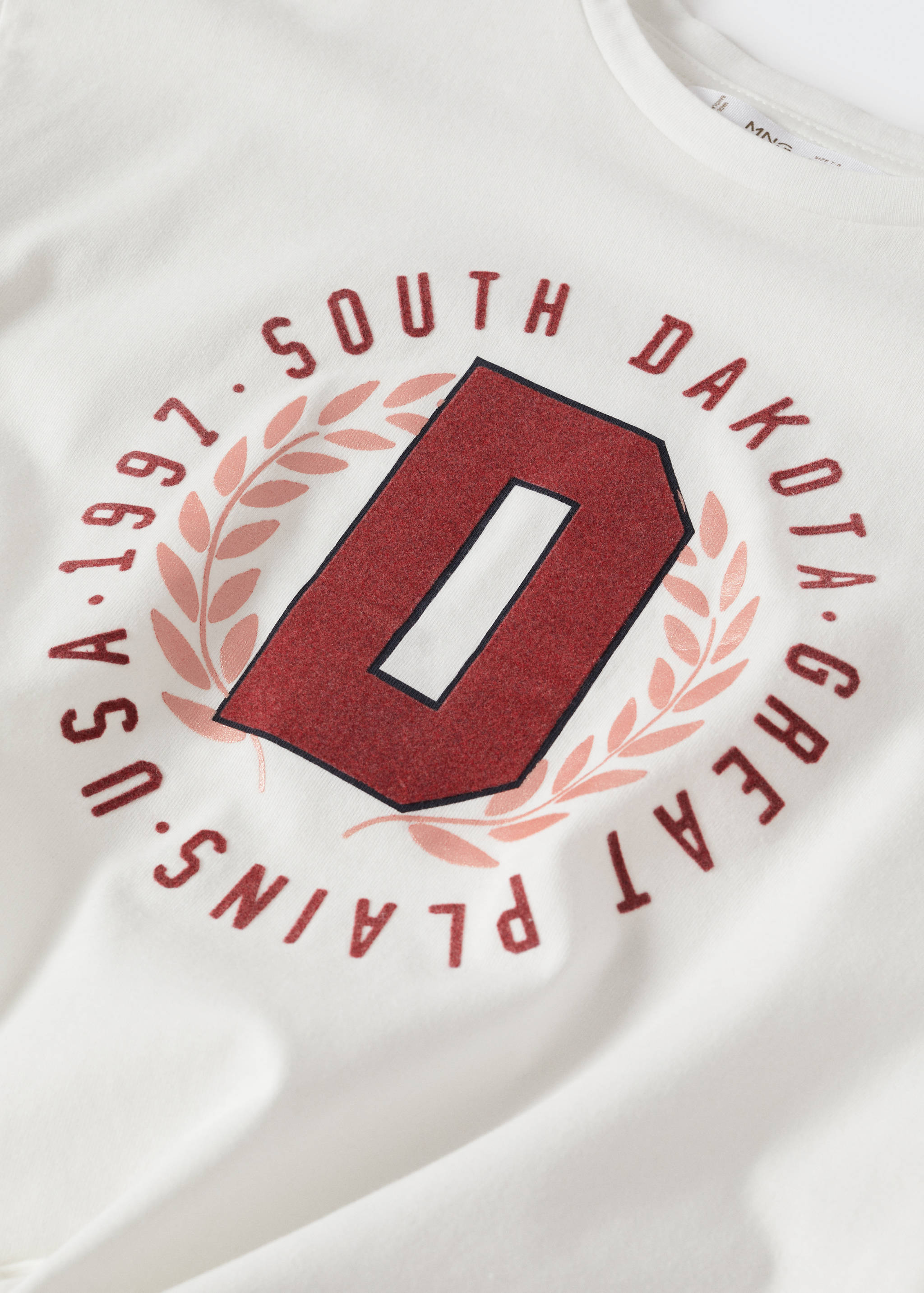 Mönstrad t-shirt med knyt - Detaljer om artikeln 8