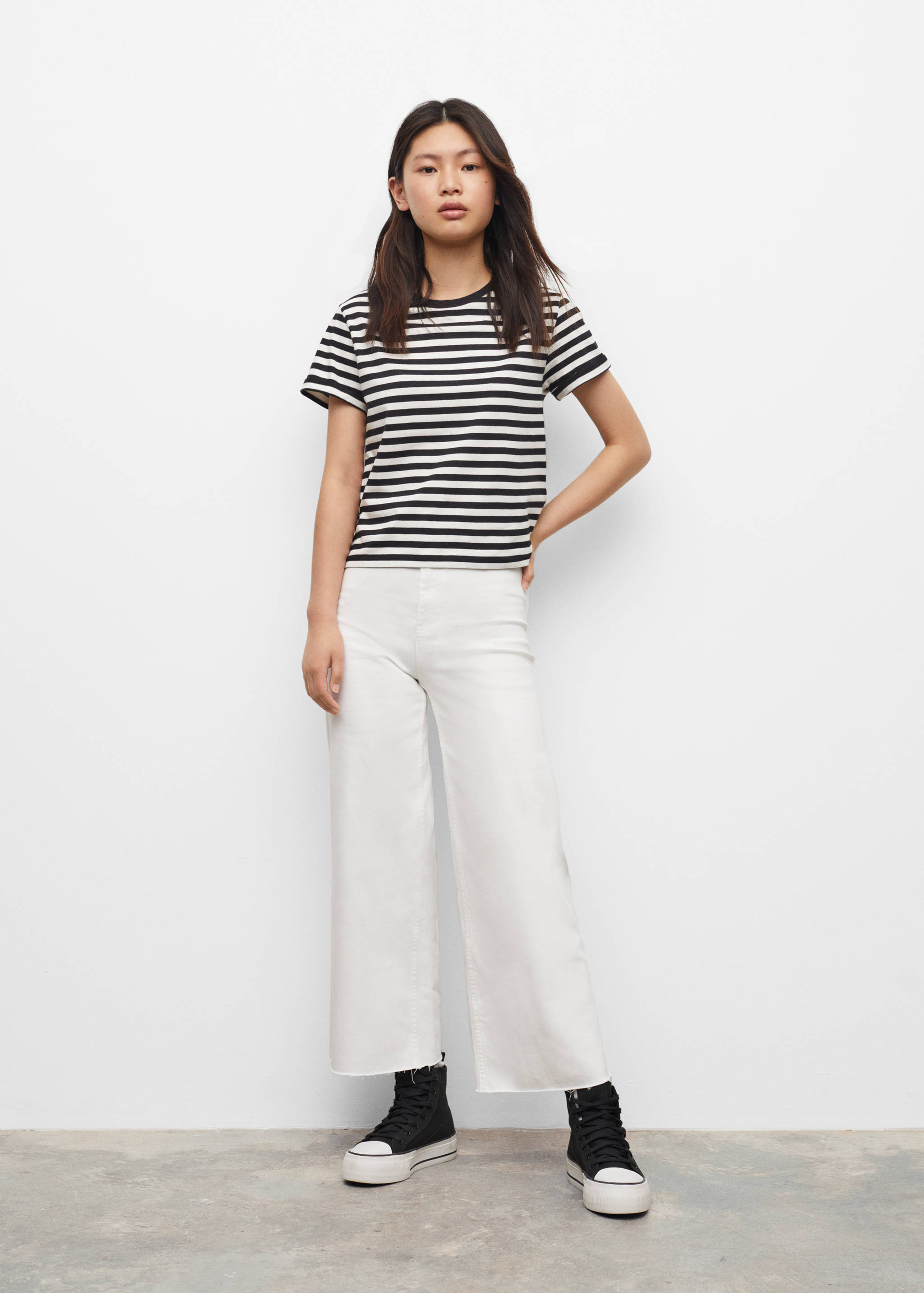 Camiseta algodón rayas - Plano general