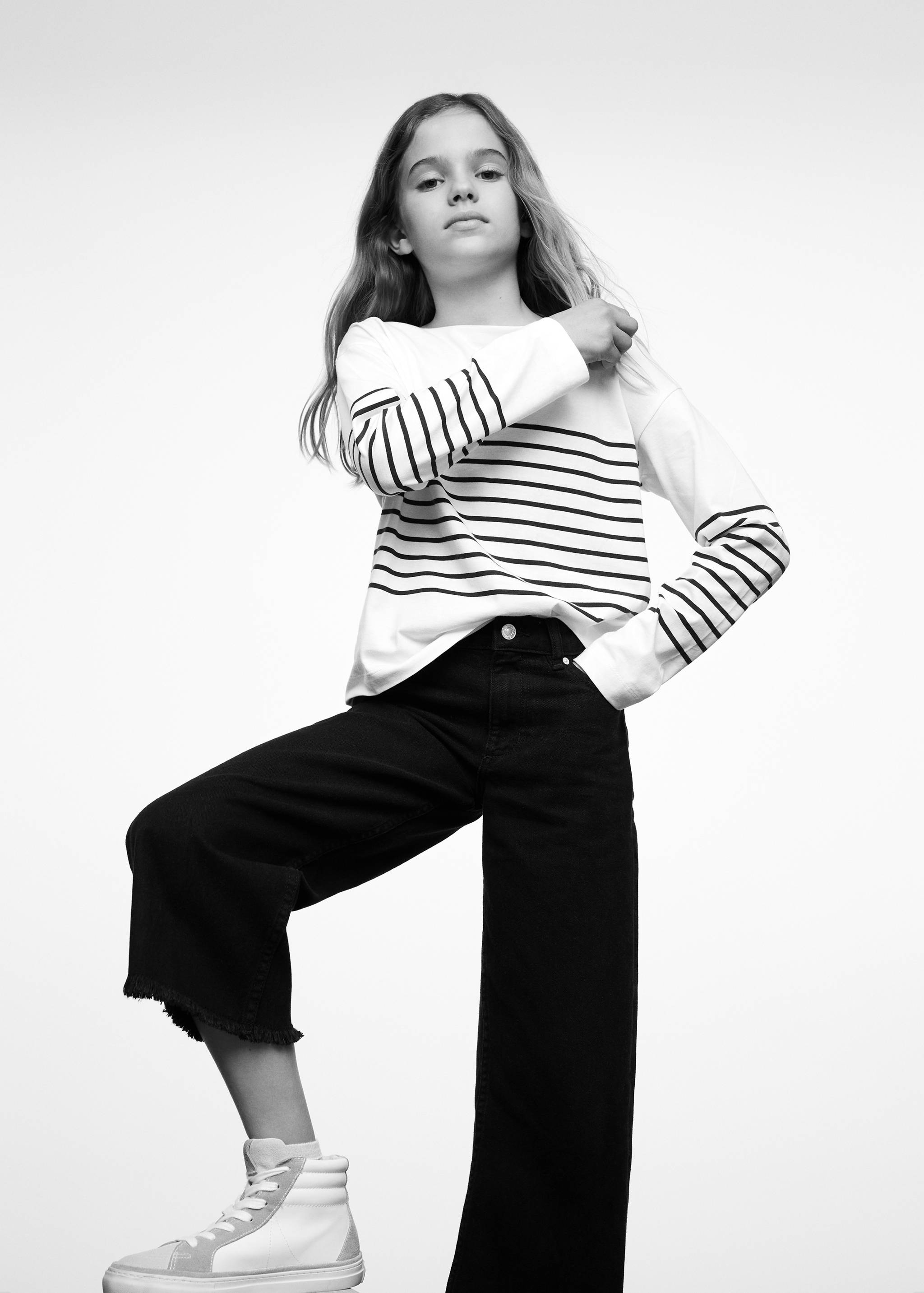 Striped long sleeves t-shirt - Medium plane