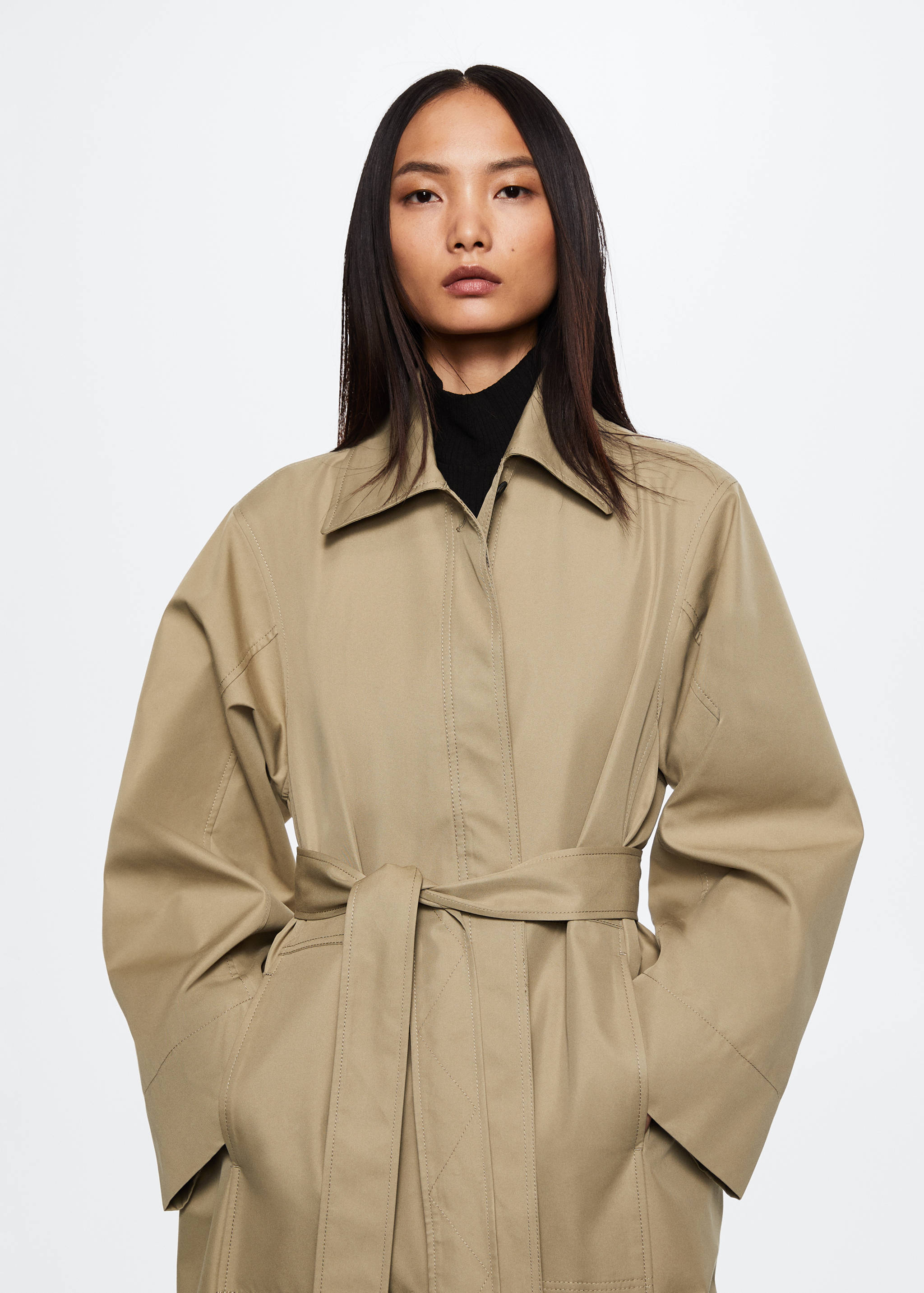 Oversized cotton trench - Details of the article 7