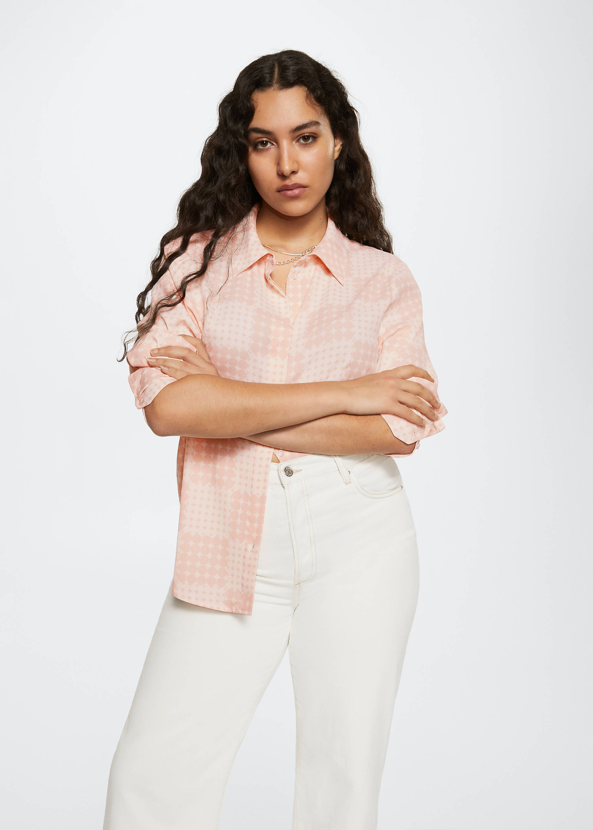 Buttoned flowy shirt - Details of the article 5