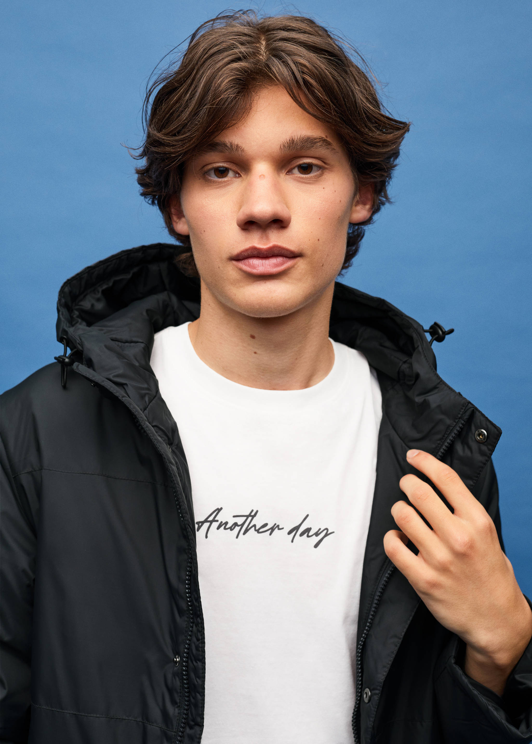 Jaqueta impermeable caputxa - Pla mig