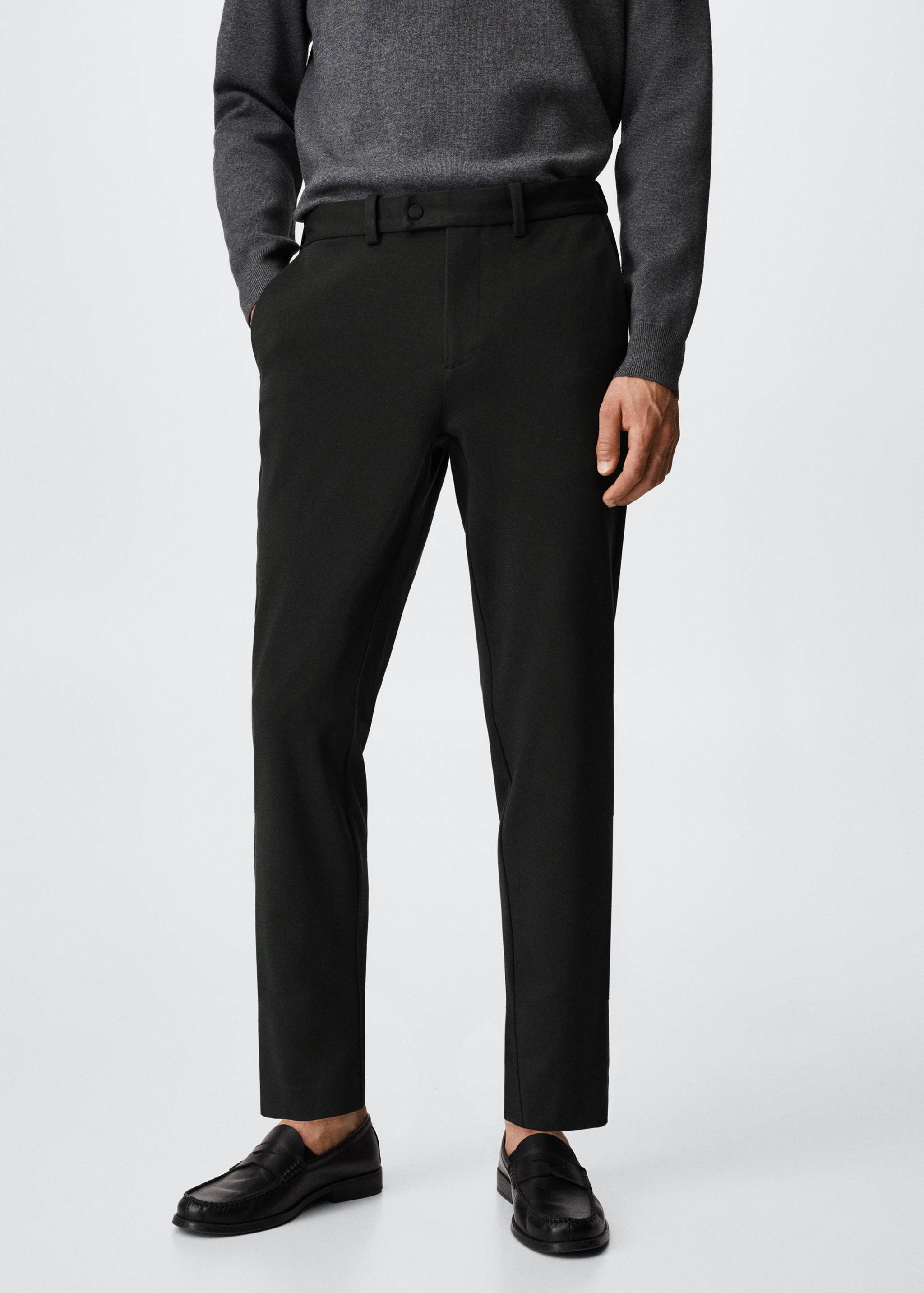 Slim Fit-Stretehhose - Mittlere Ansicht