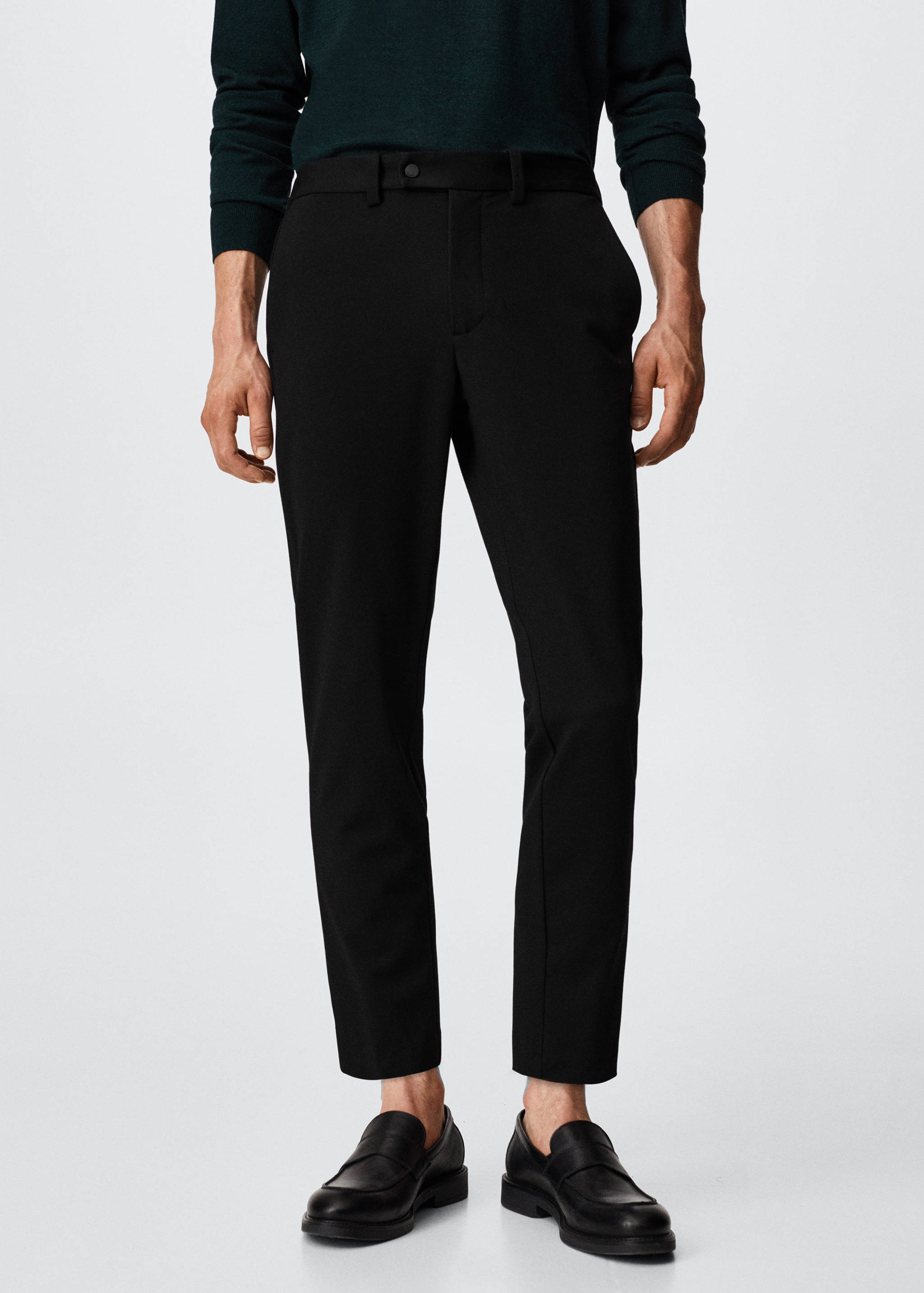 Slim Fit-Stretehhose - Mittlere Ansicht