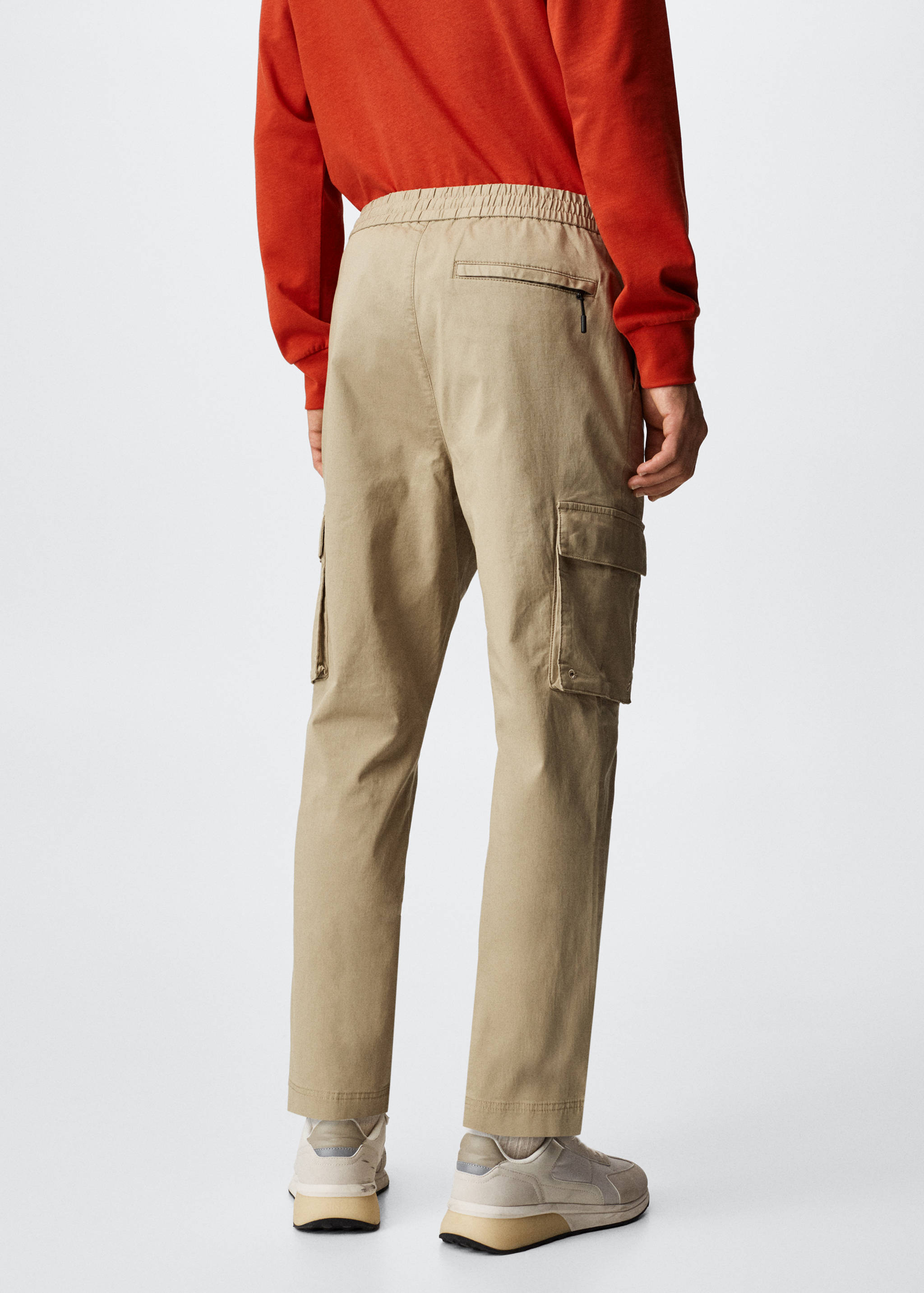 Cotton cargo trousers - Reverse of the article