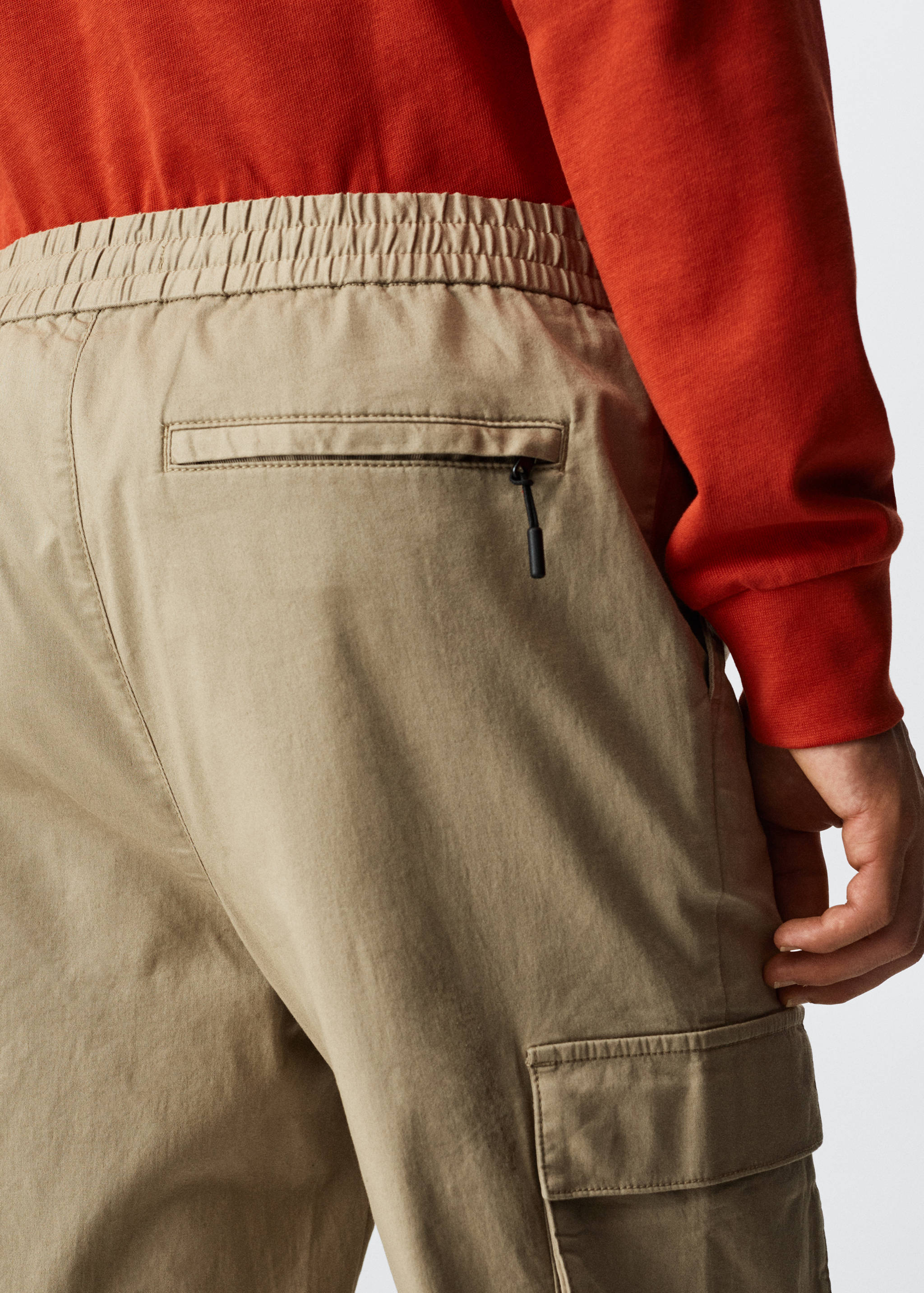 Cotton cargo trousers - Details of the article 3