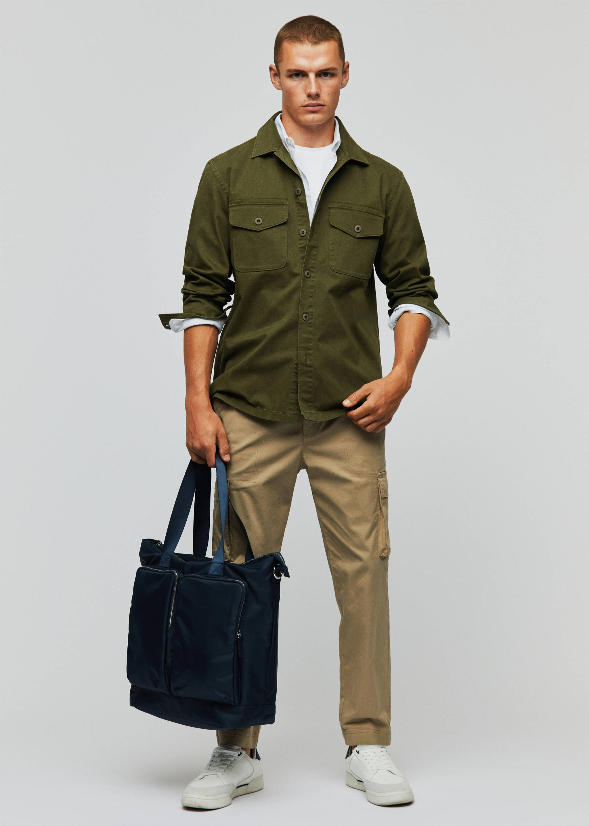 Cotton cargo trousers - Details of the article 5