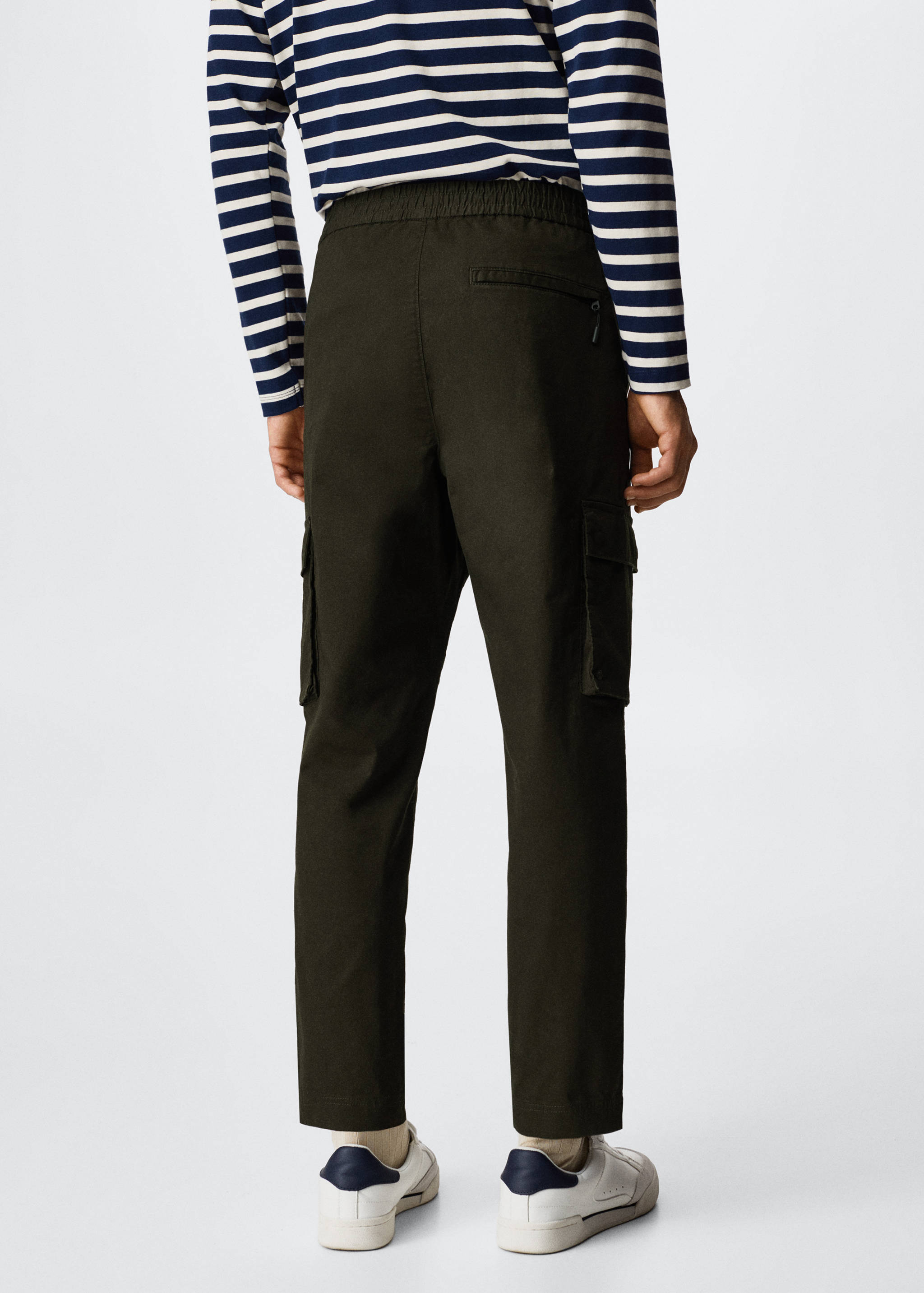 Cotton cargo trousers - Reverse of the article
