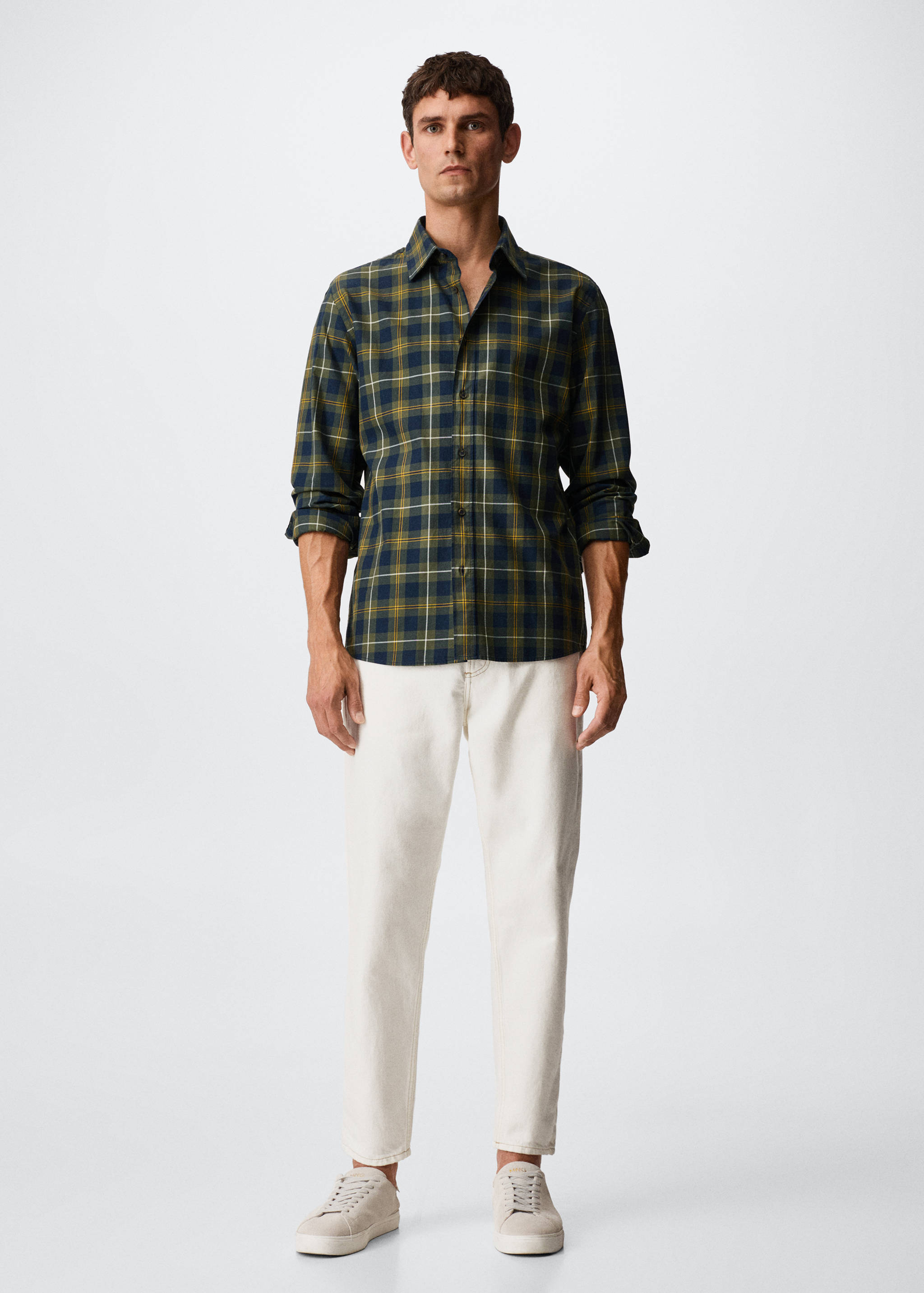 Kariertes Baumwollhemd - Allgemeine Ansicht