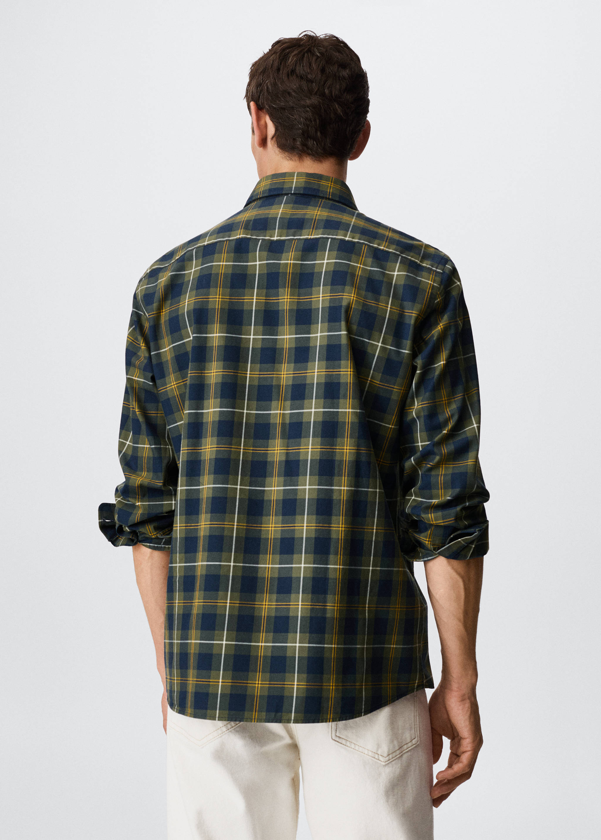Kariertes Baumwollhemd - Rückseite des Artikels