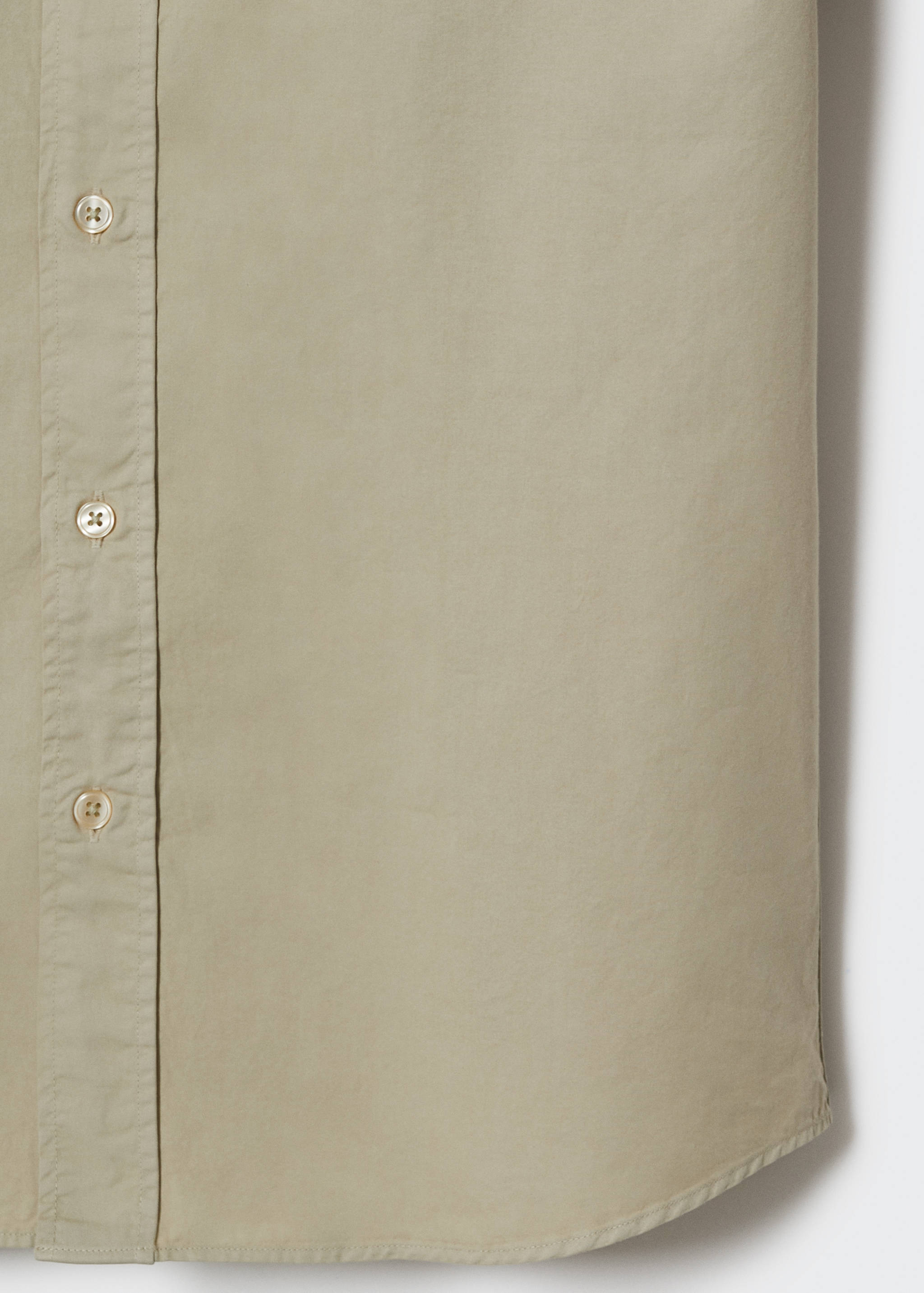 Slim Fit-Hemd aus Baumwolle - Detailansicht der Taille