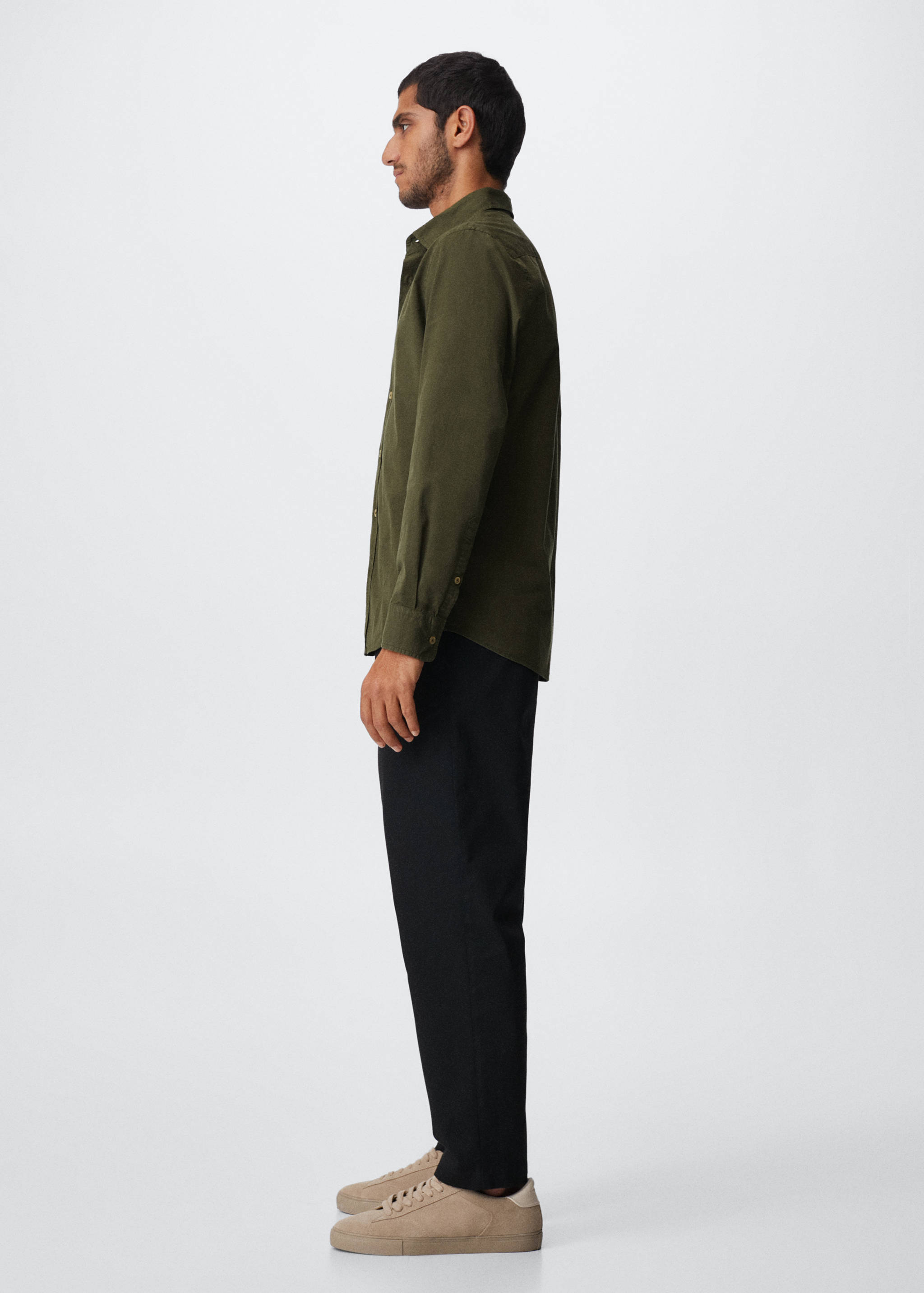 Slim Fit-Hemd aus Baumwolle - Detail des Artikels 2