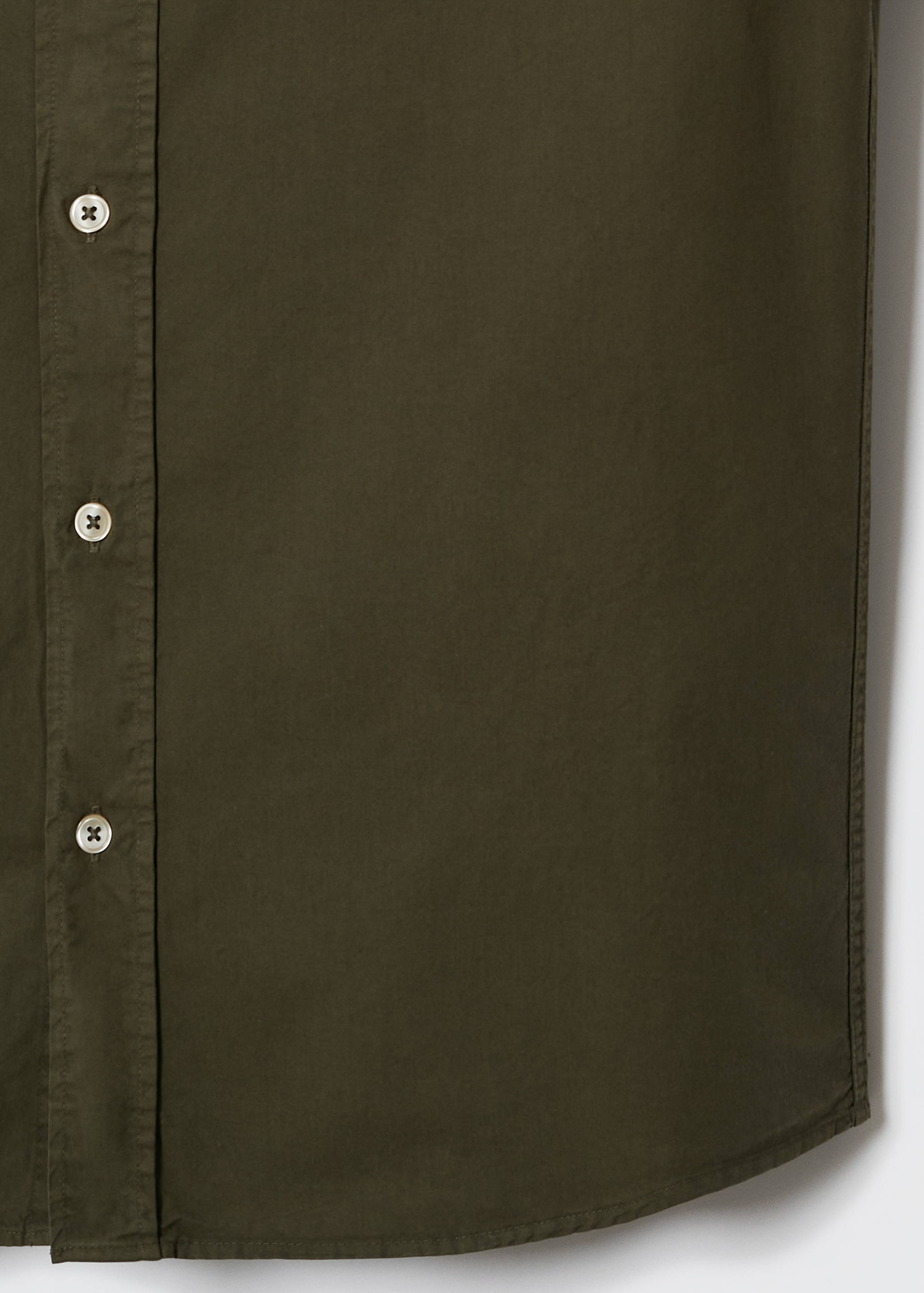 Slim Fit-Hemd aus Baumwolle - Detailansicht der Taille