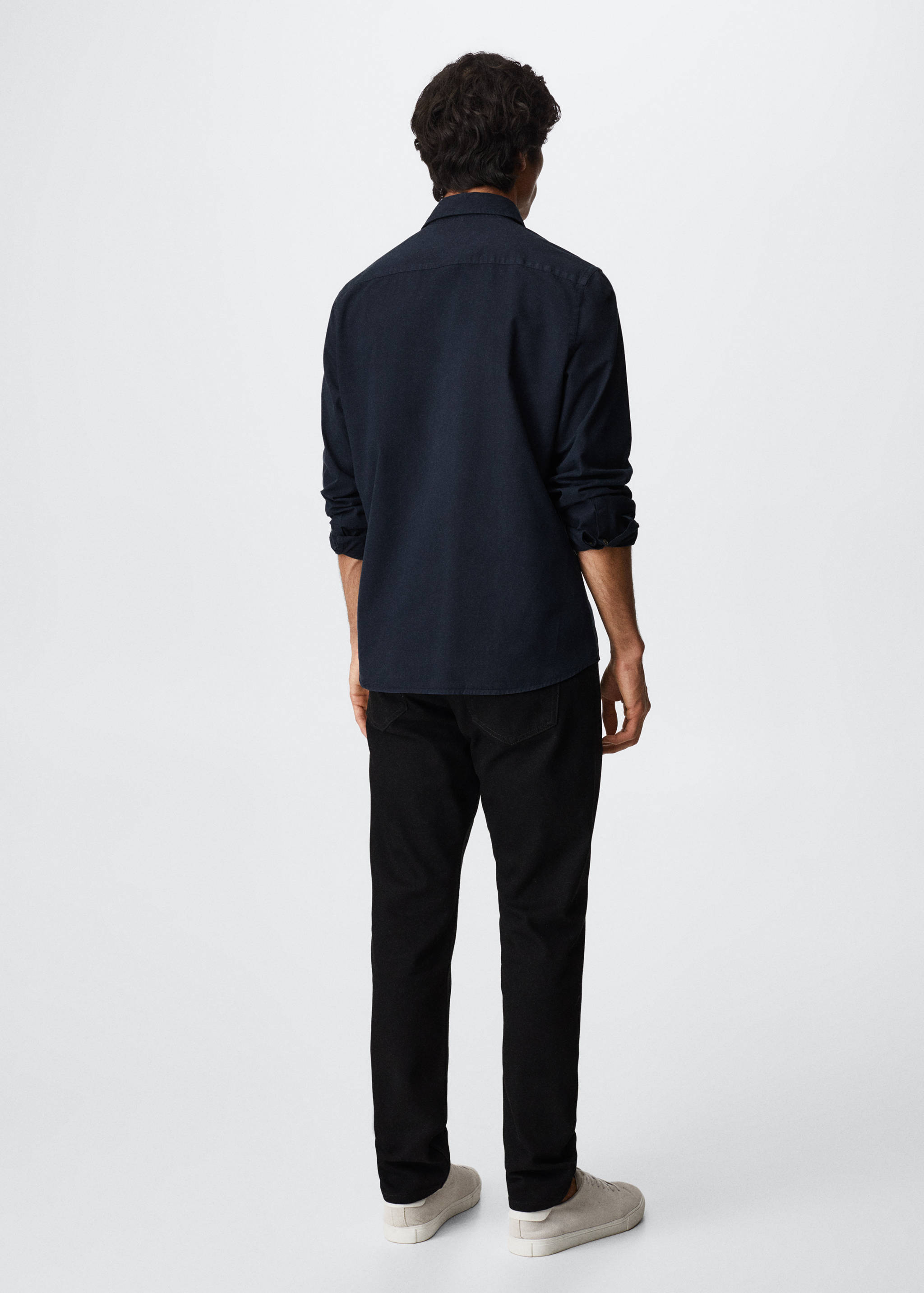 Slim Fit-Hemd aus Baumwolle - Rückseite des Artikels