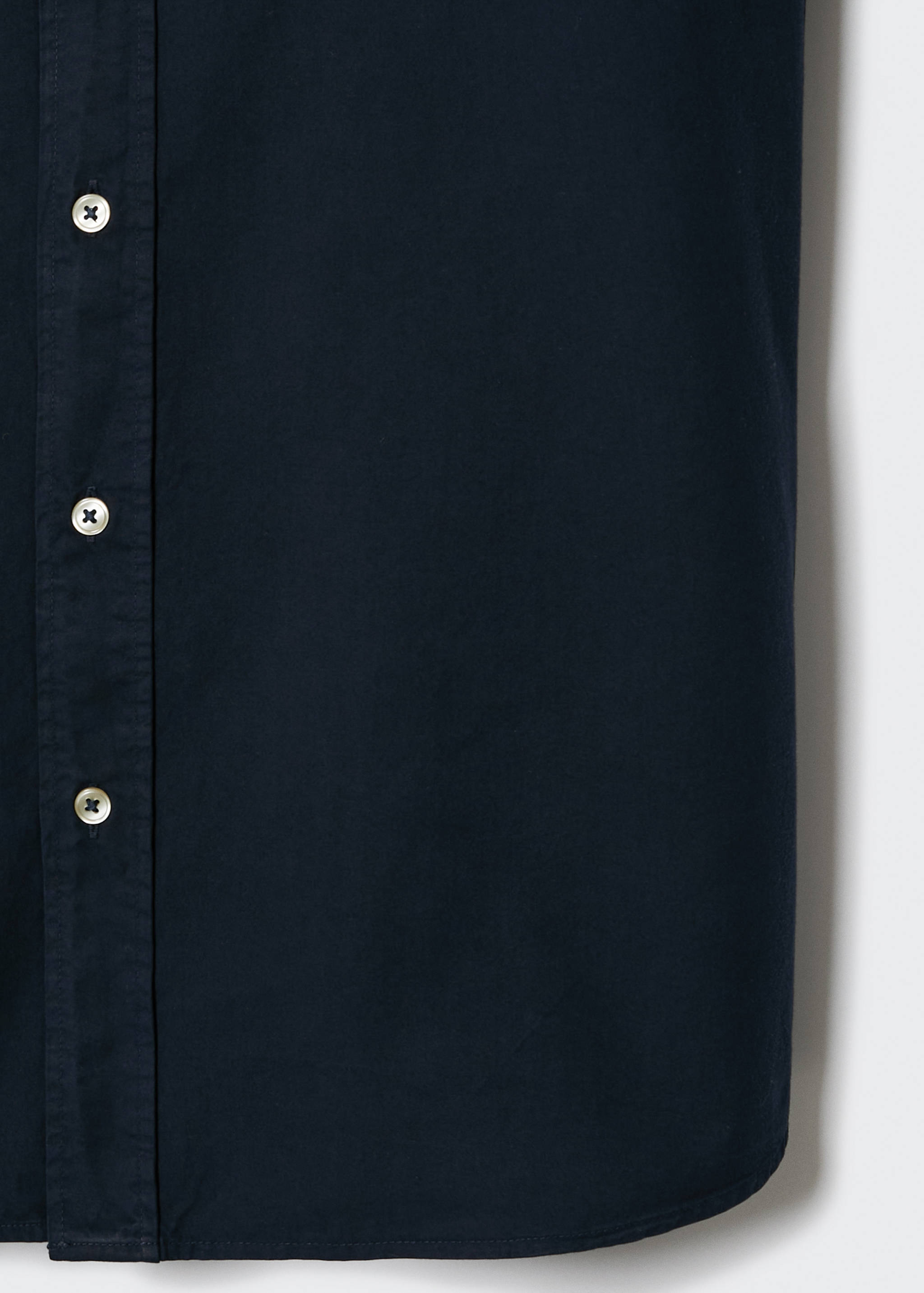 Slim Fit-Hemd aus Baumwolle - Detailansicht der Taille
