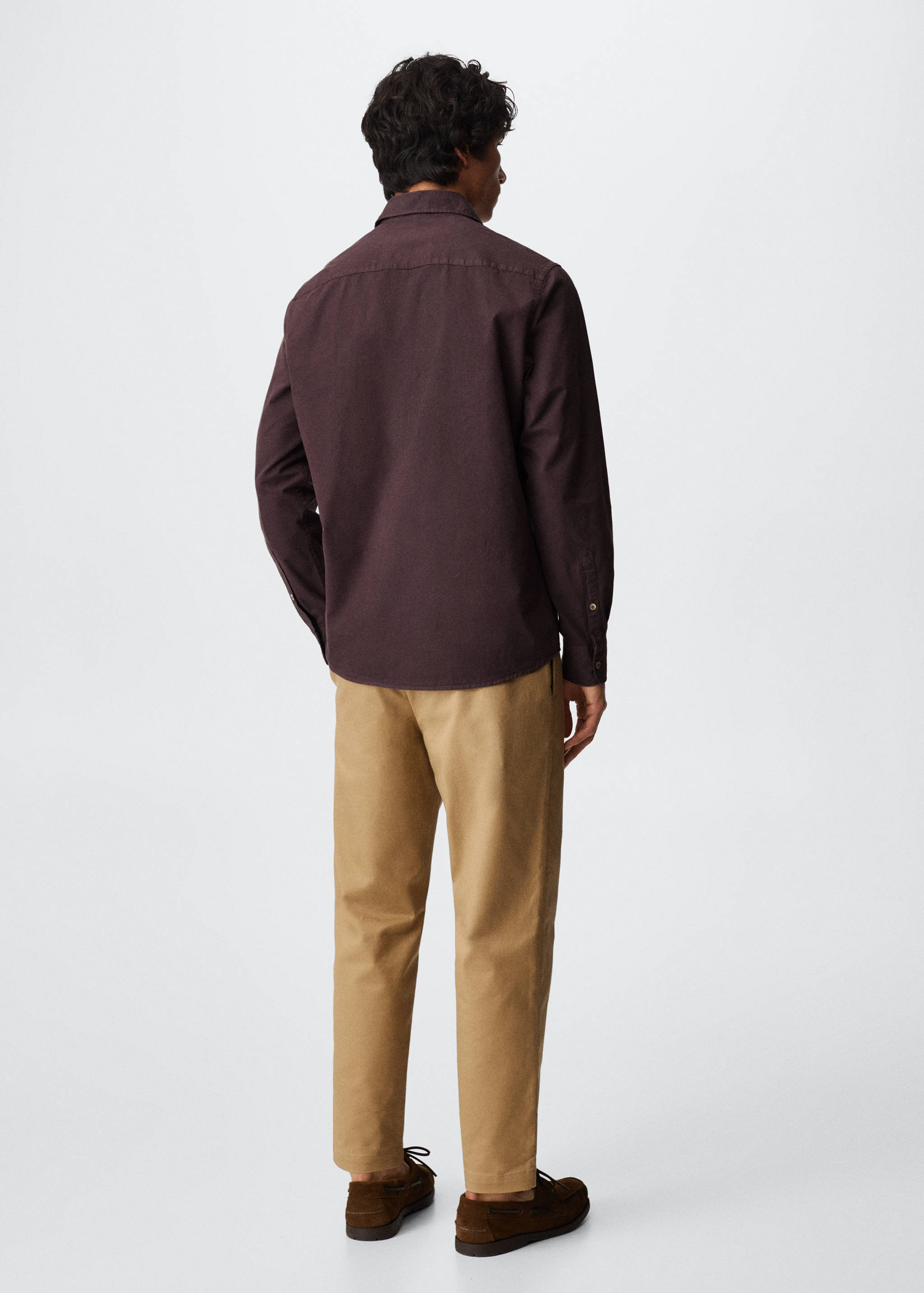 Slim Fit-Hemd aus Baumwolle - Rückseite des Artikels