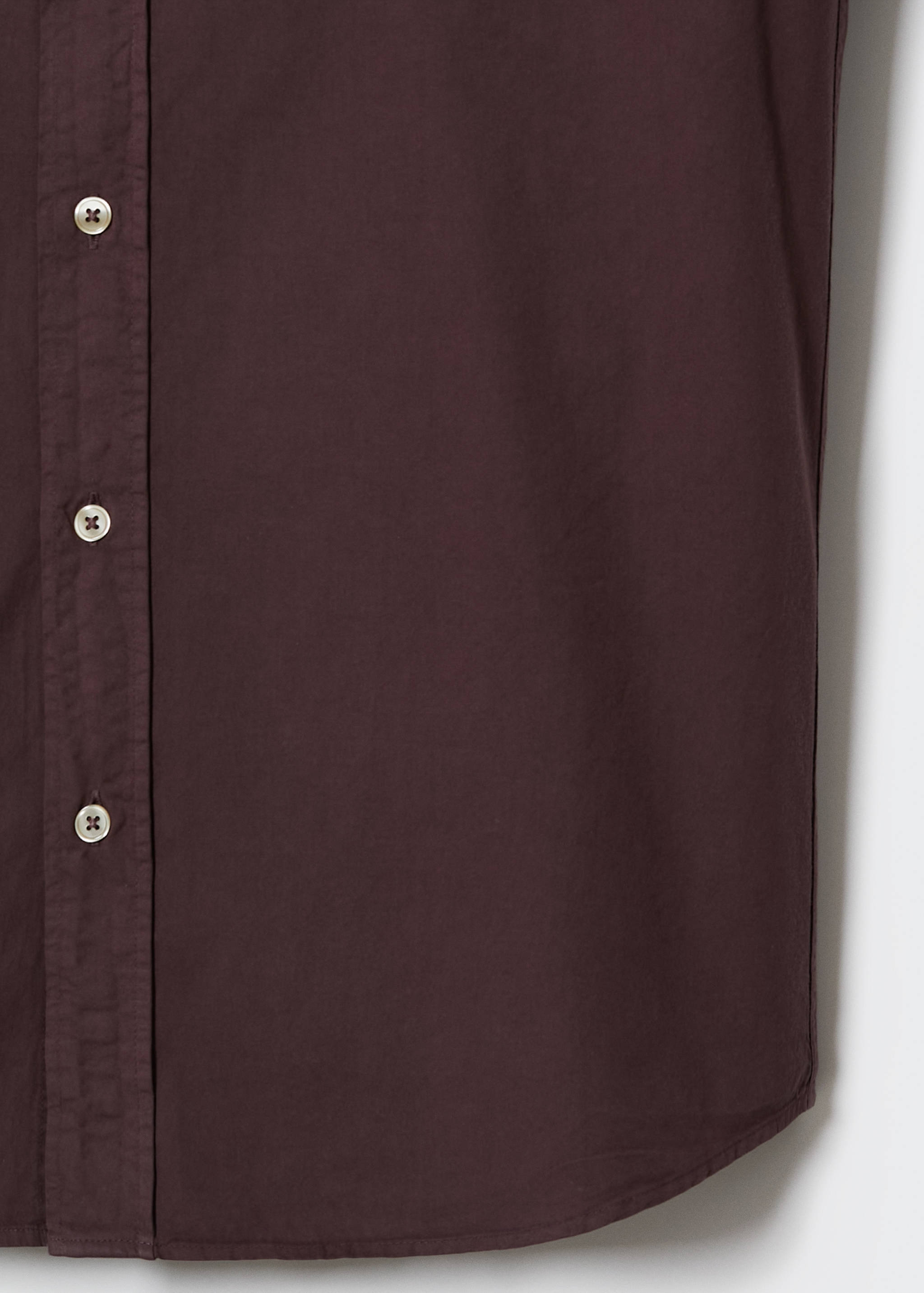Slim Fit-Hemd aus Baumwolle - Detailansicht der Taille