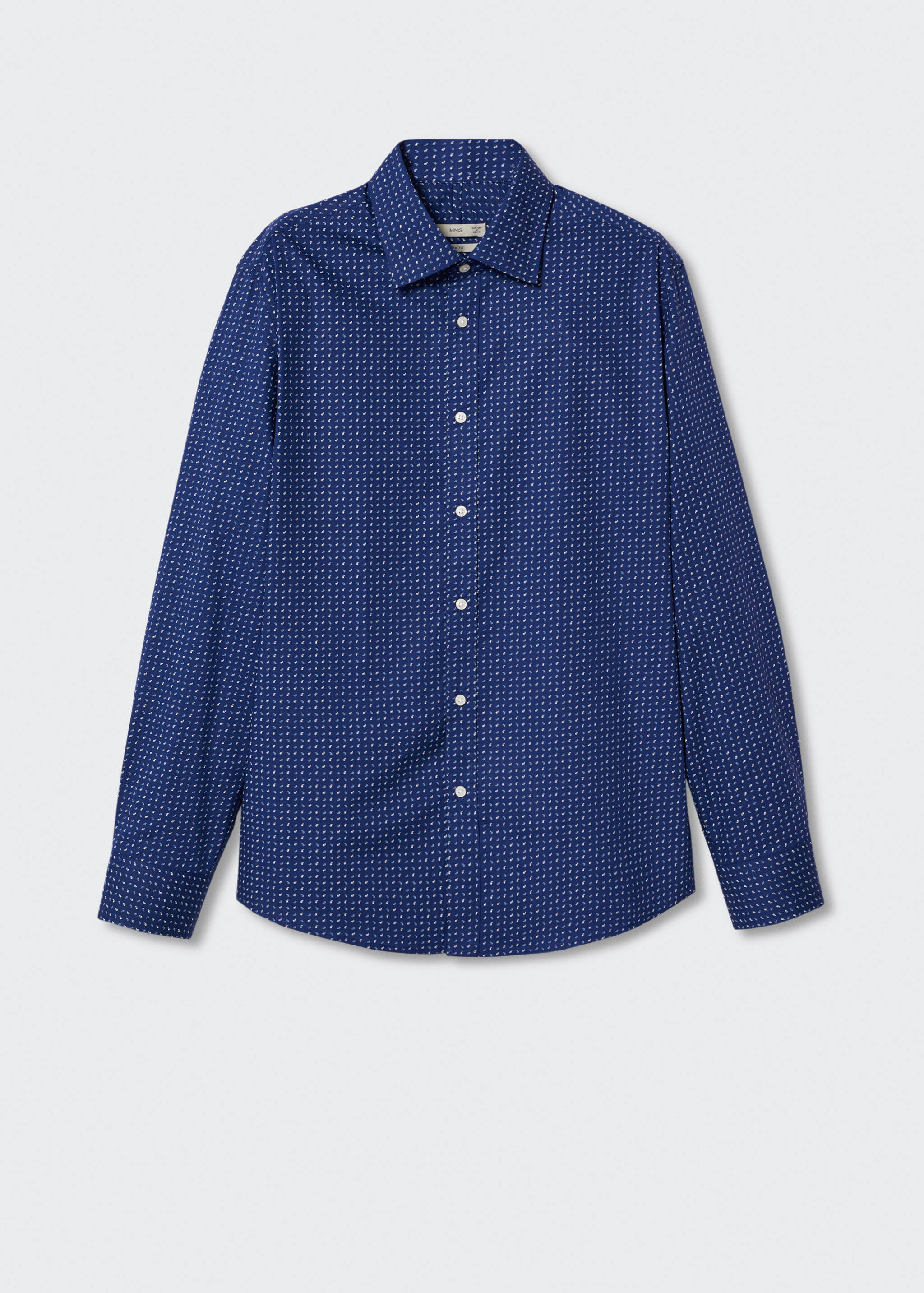 Slim-fit printed cotton shirt - Details of the article 9