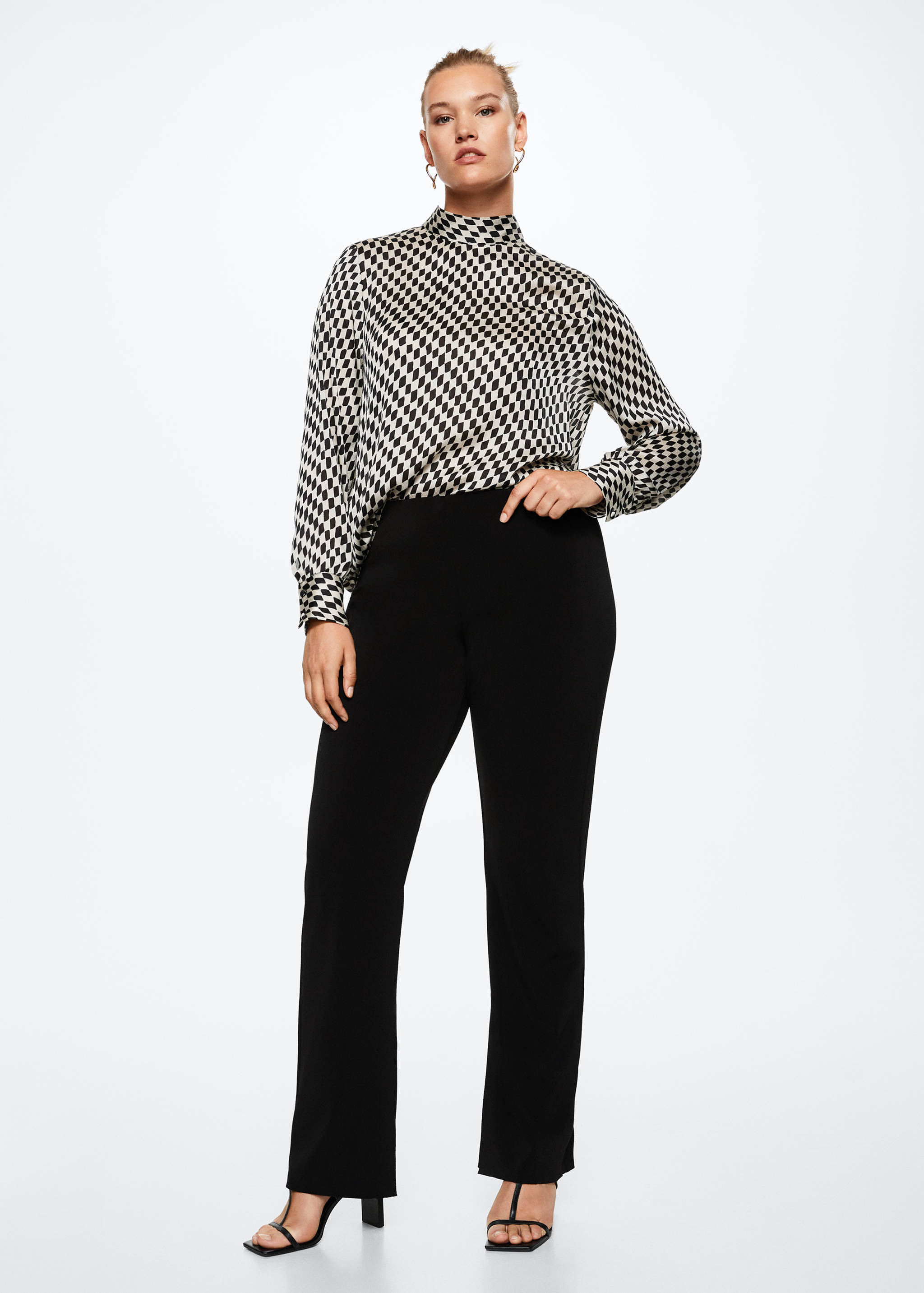 Bow check shirt - Details of the article 4