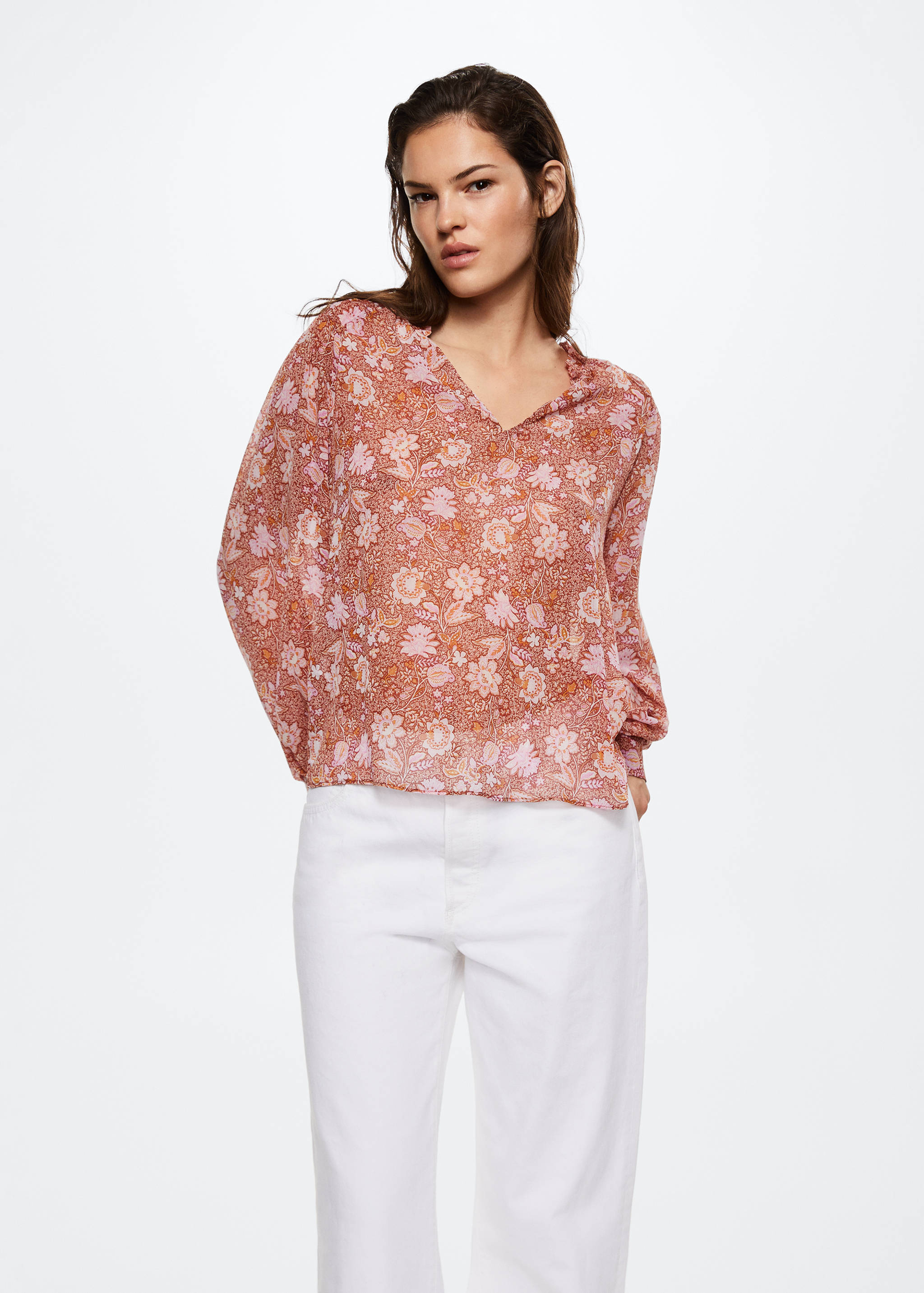 Floral print blouse - Medium plane