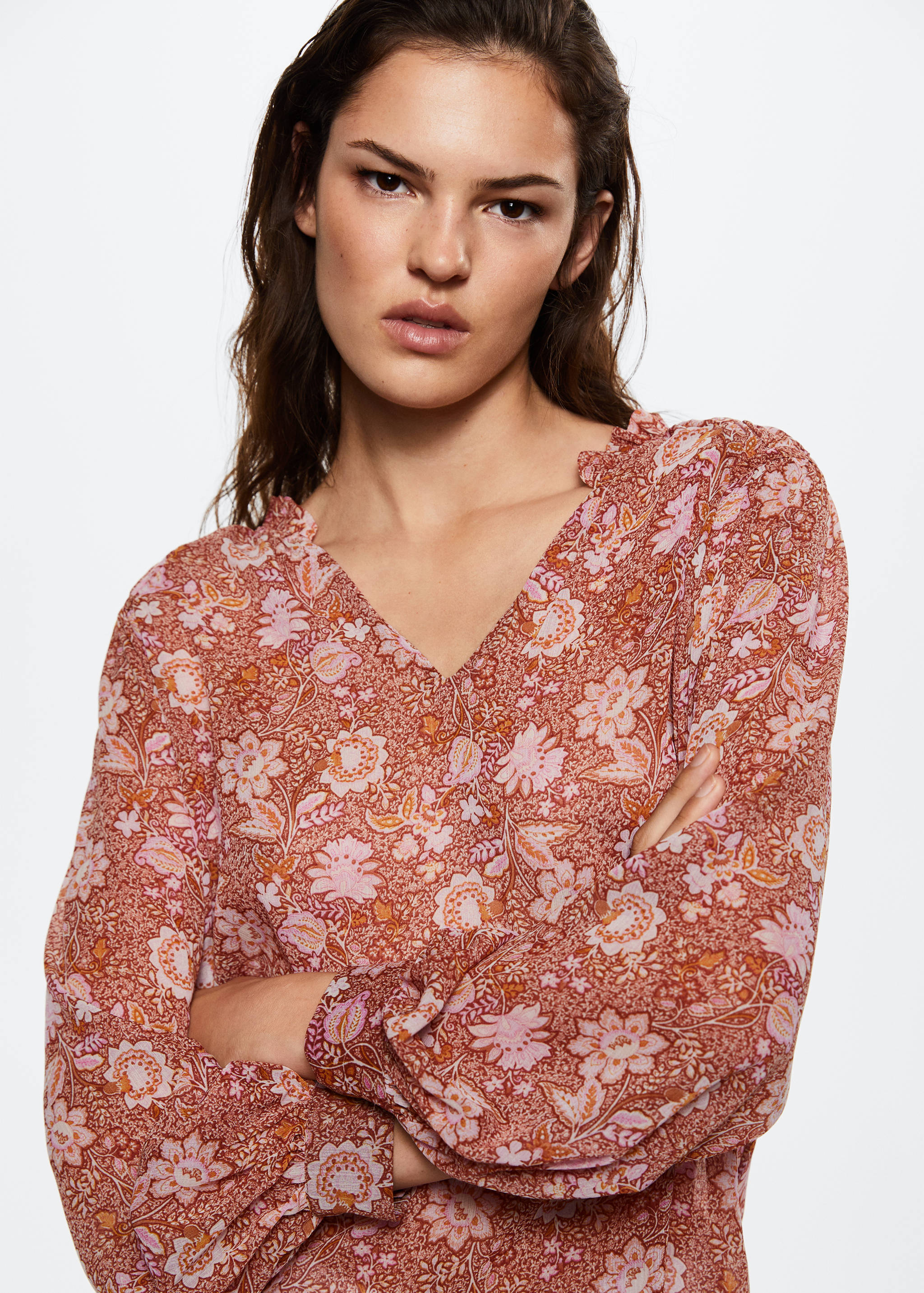 Floral print blouse - Details of the article 1