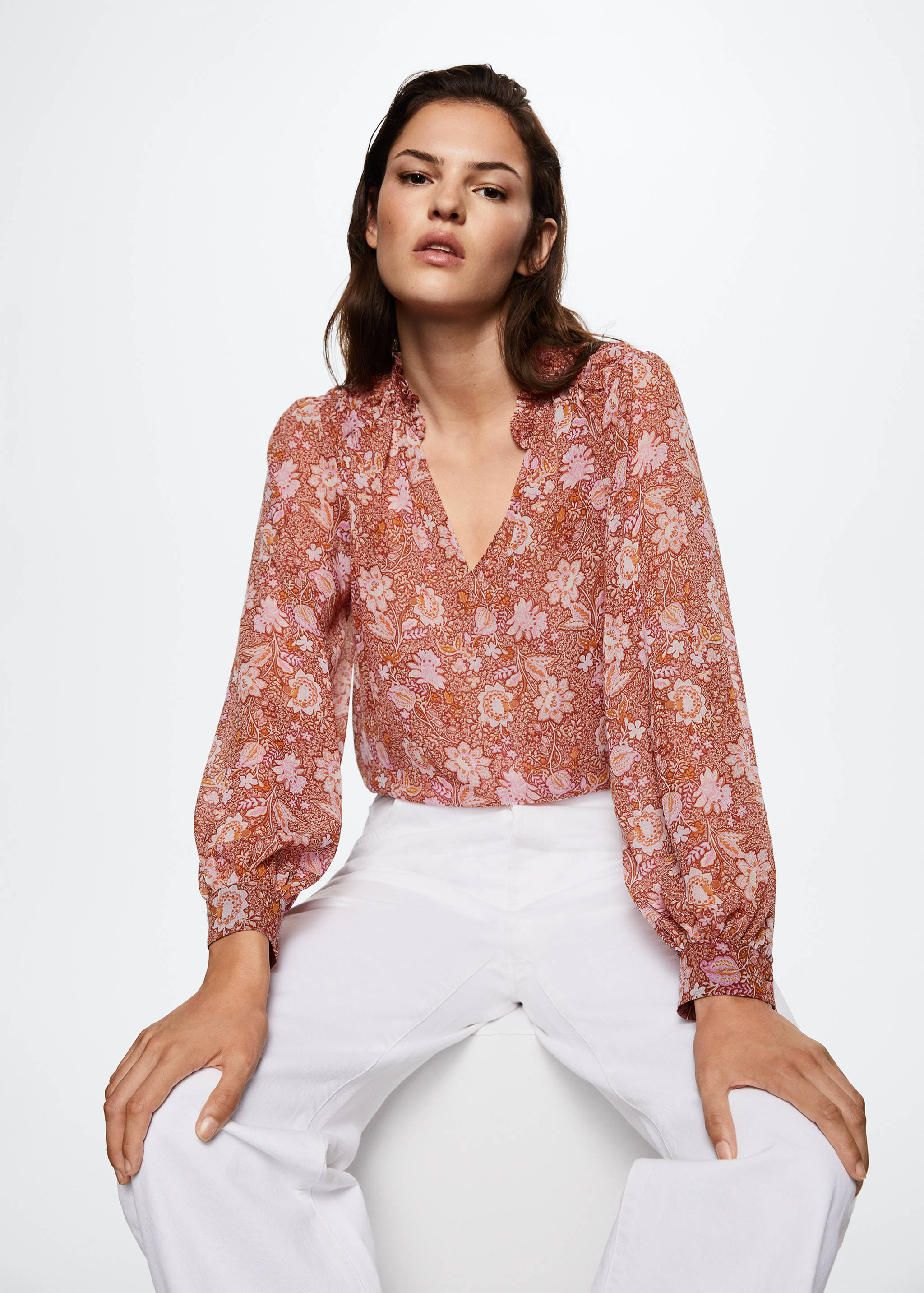 Floral print blouse - Details of the article 2