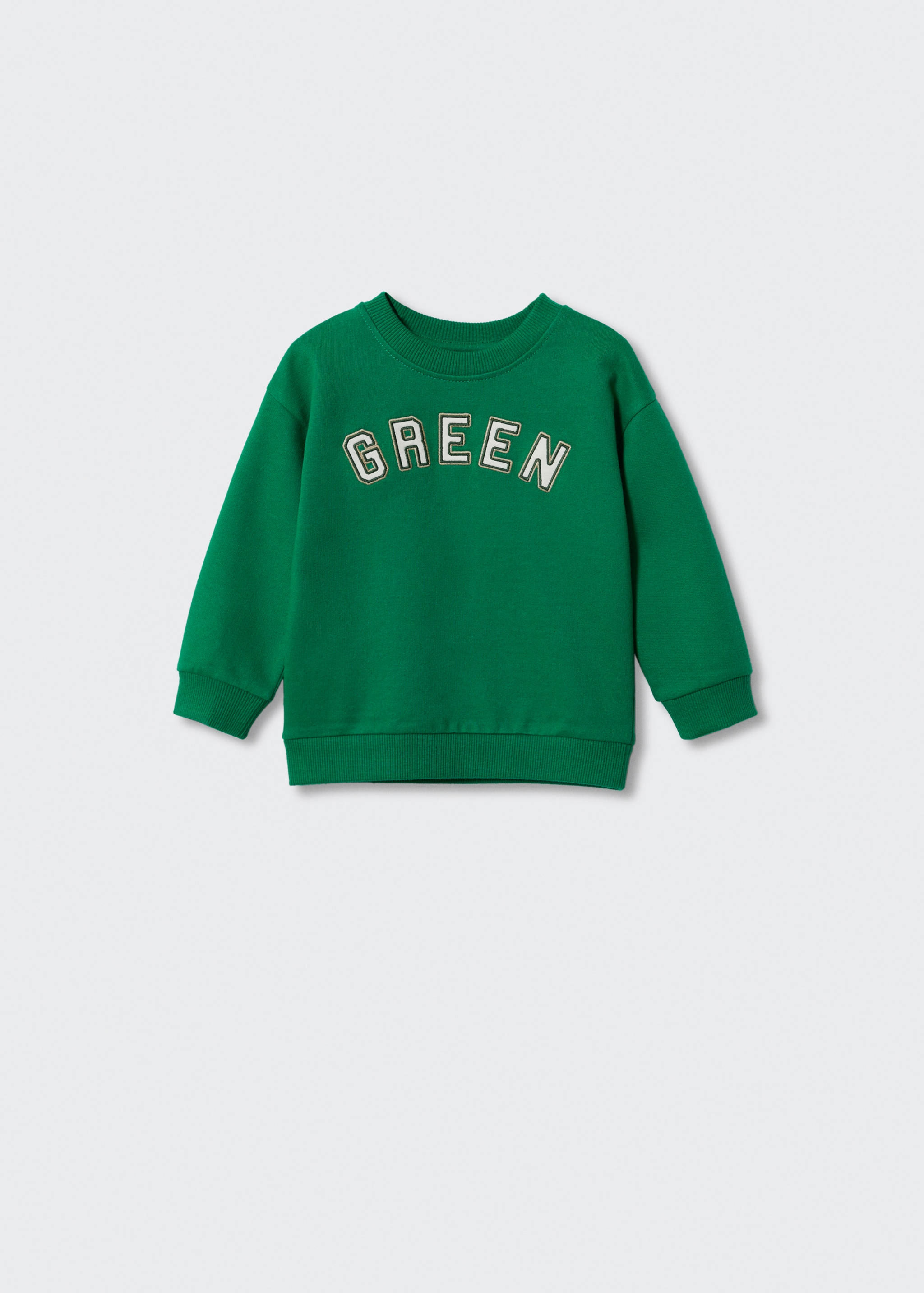 Embroidered message sweatshirt - Article without model