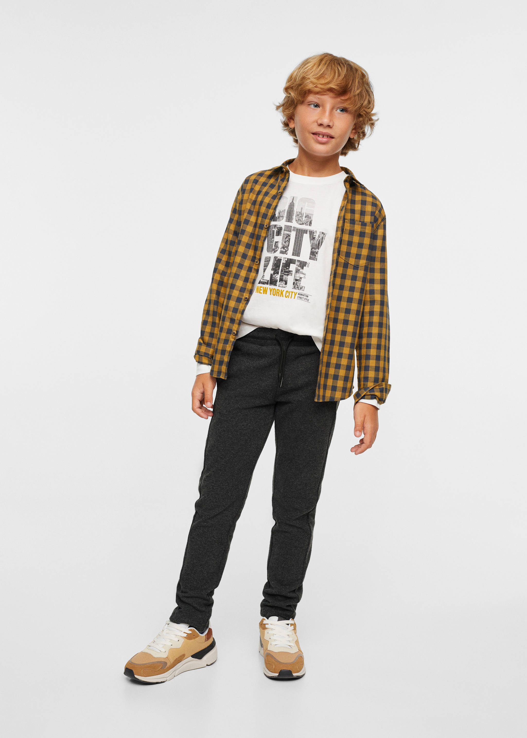 Chemise à carreaux en coton - Plan général