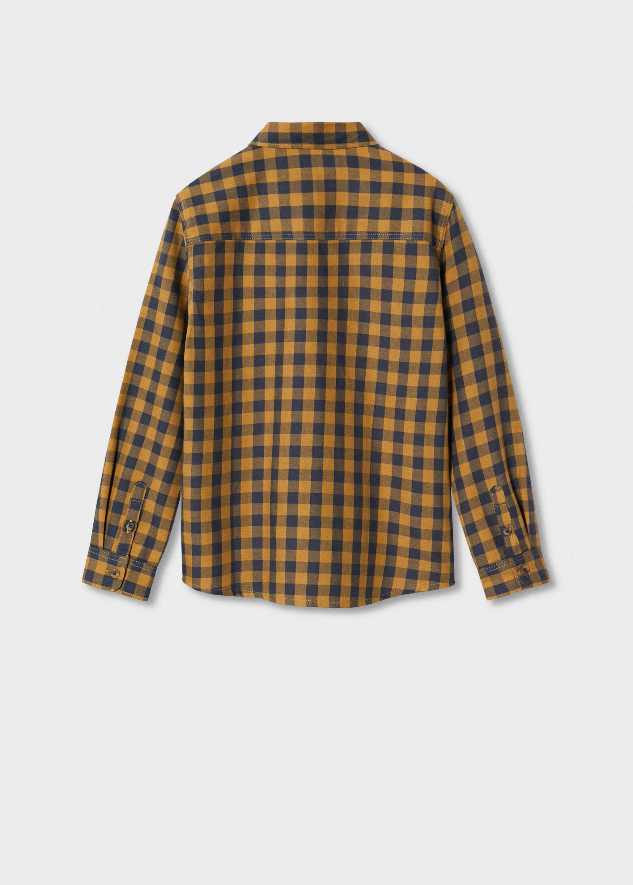 Chemise à carreaux en coton - Verso de l’article