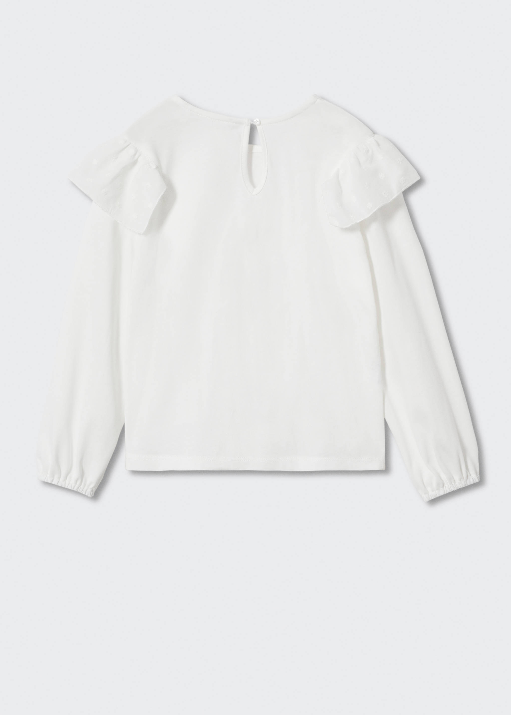 T-shirt manches longues volant - Verso de l’article